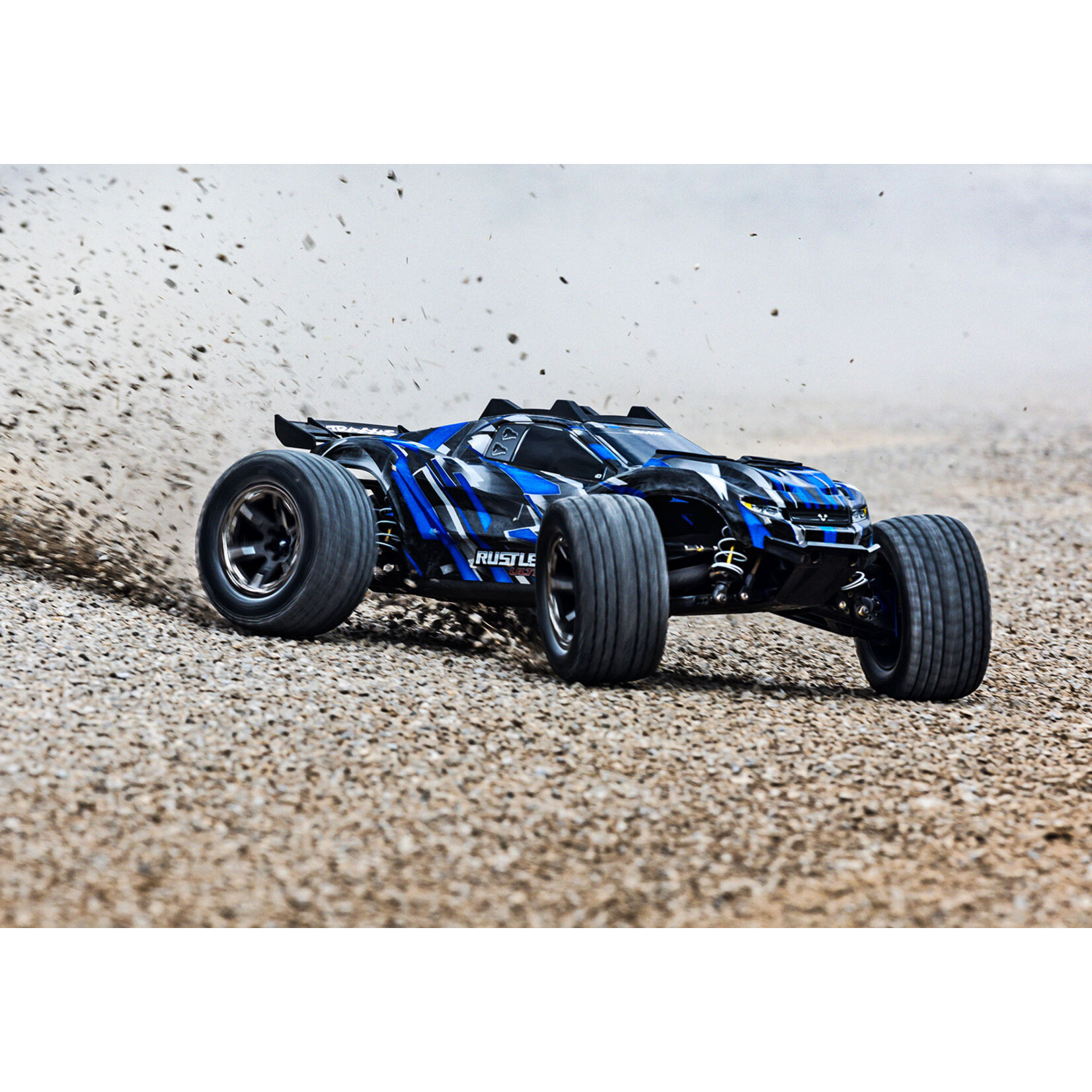 Traxxas 670974BLUE - Rustler 4x4 Ultimate Stadium Truck  - Blue
