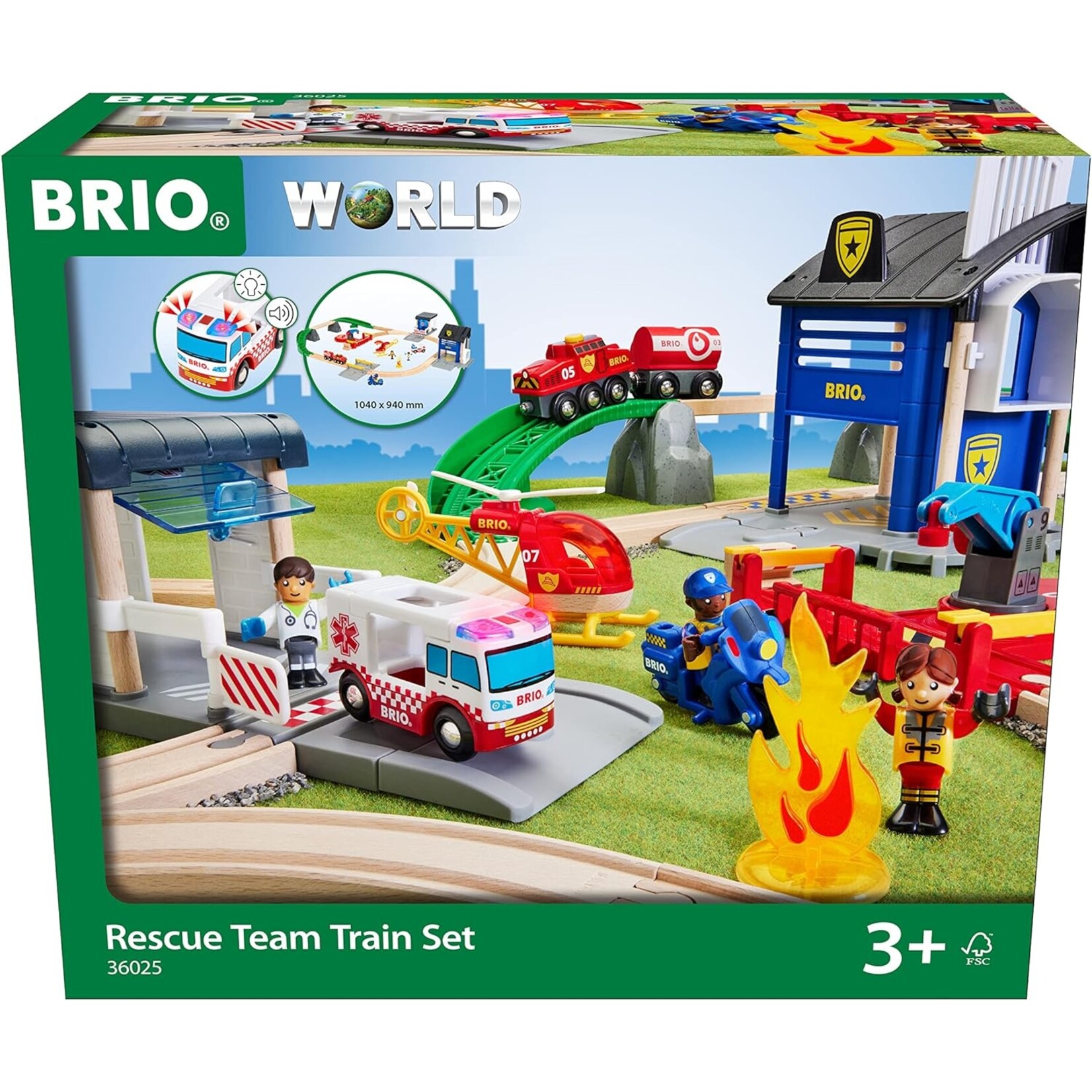 Brio 36025 - Rescue Team Train Set