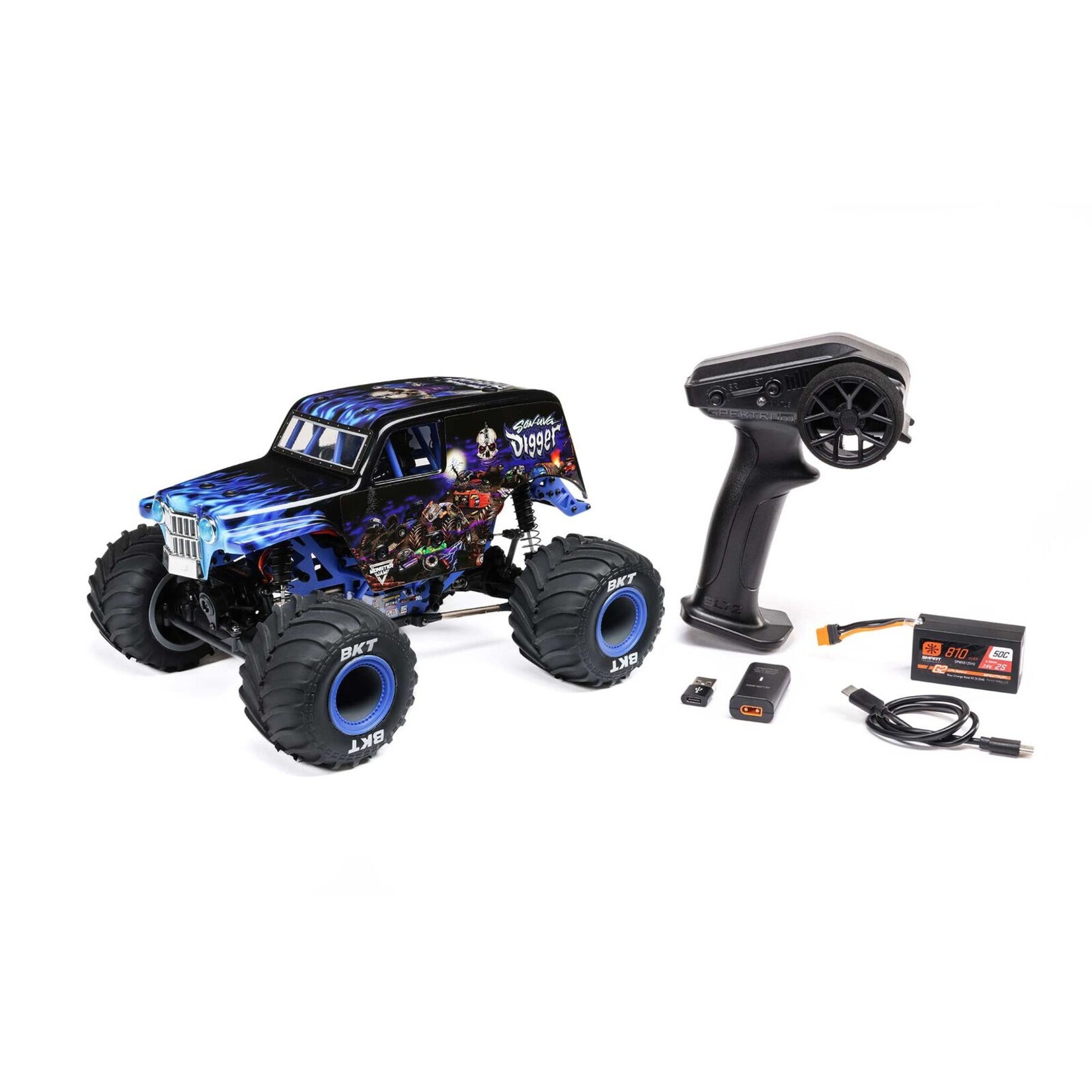 Losi LOS01026T2 - Mini LMT 4WD Brushed RTR Monster Truck Son-Uva Digger