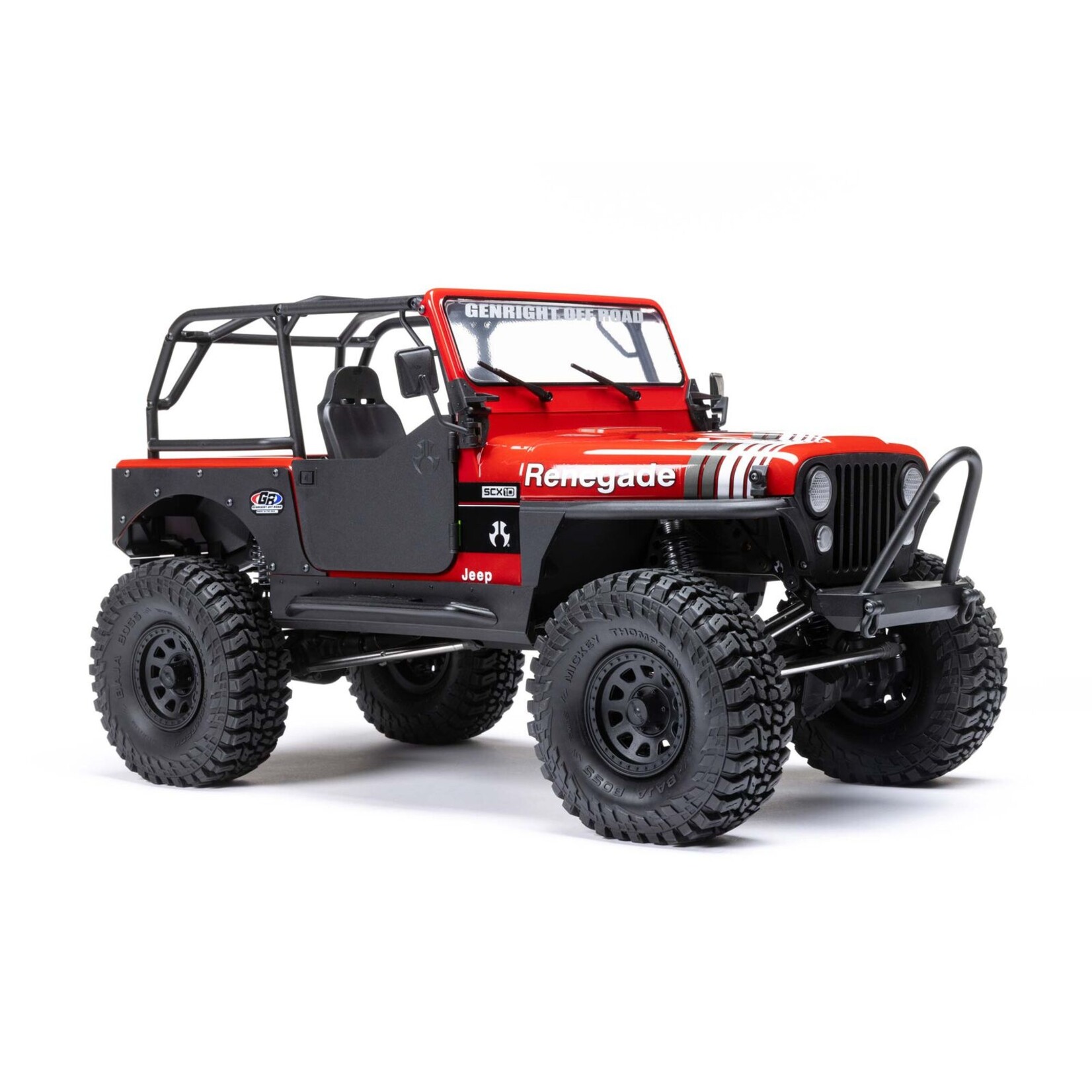 Axial AXI 03008T1 - SCX10 III Jeep CJ-7 Brushed, RTR - Red