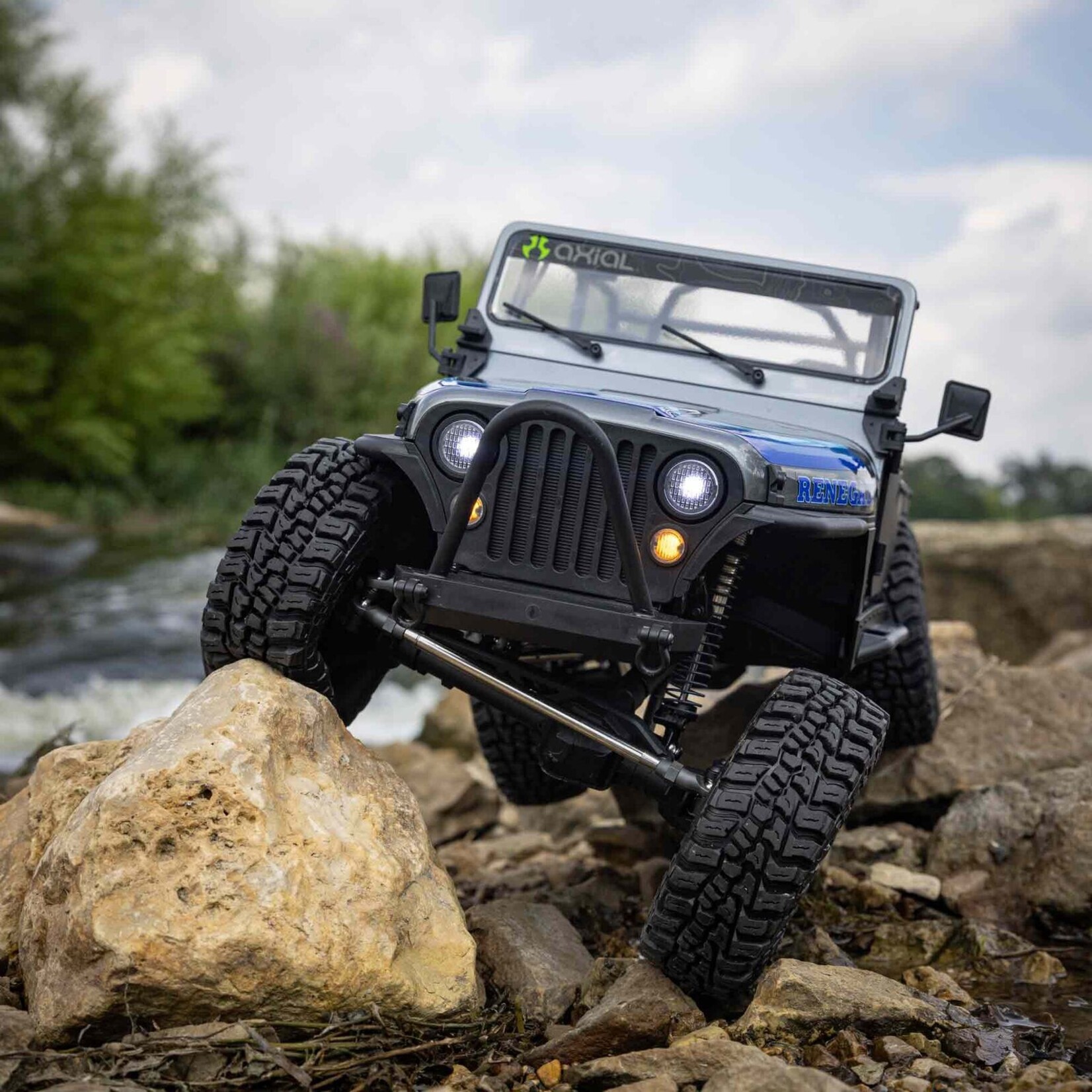Axial AXI 03008T2 - SCX10 III Jeep CJ-7 Brushed, RTR - Grey