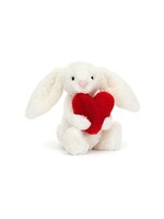 Jellycat Red Love Heart Bashfull Bunny - Little