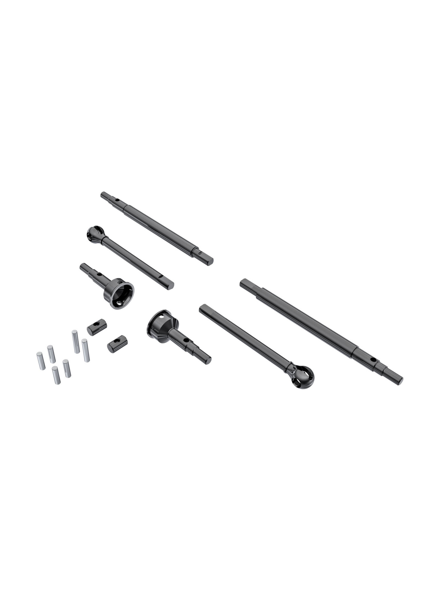 Traxxas 9756 - Axle shafts & Stub Axles, Front & Rear