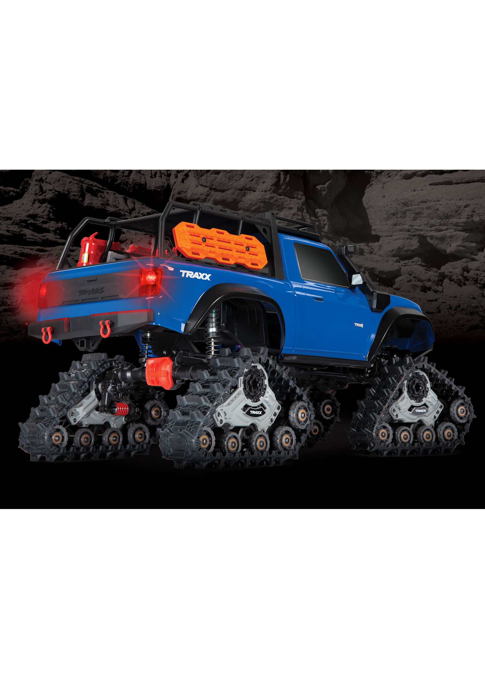 Traxxas 822344BLUE- TRX-4 Scale & Trail Crawler With Clipless Body & Deep Terrain Tires - Blue