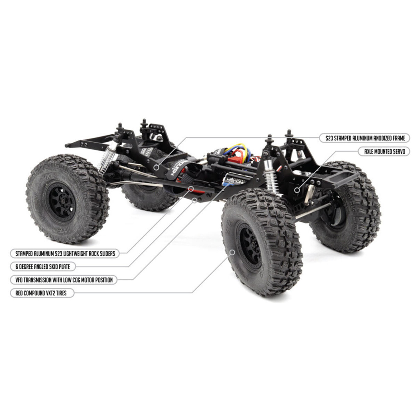 Vanquish Products VPS09009B - Vanquish VRD Stance Portal Axle Comp Rock Crawler - Silver
