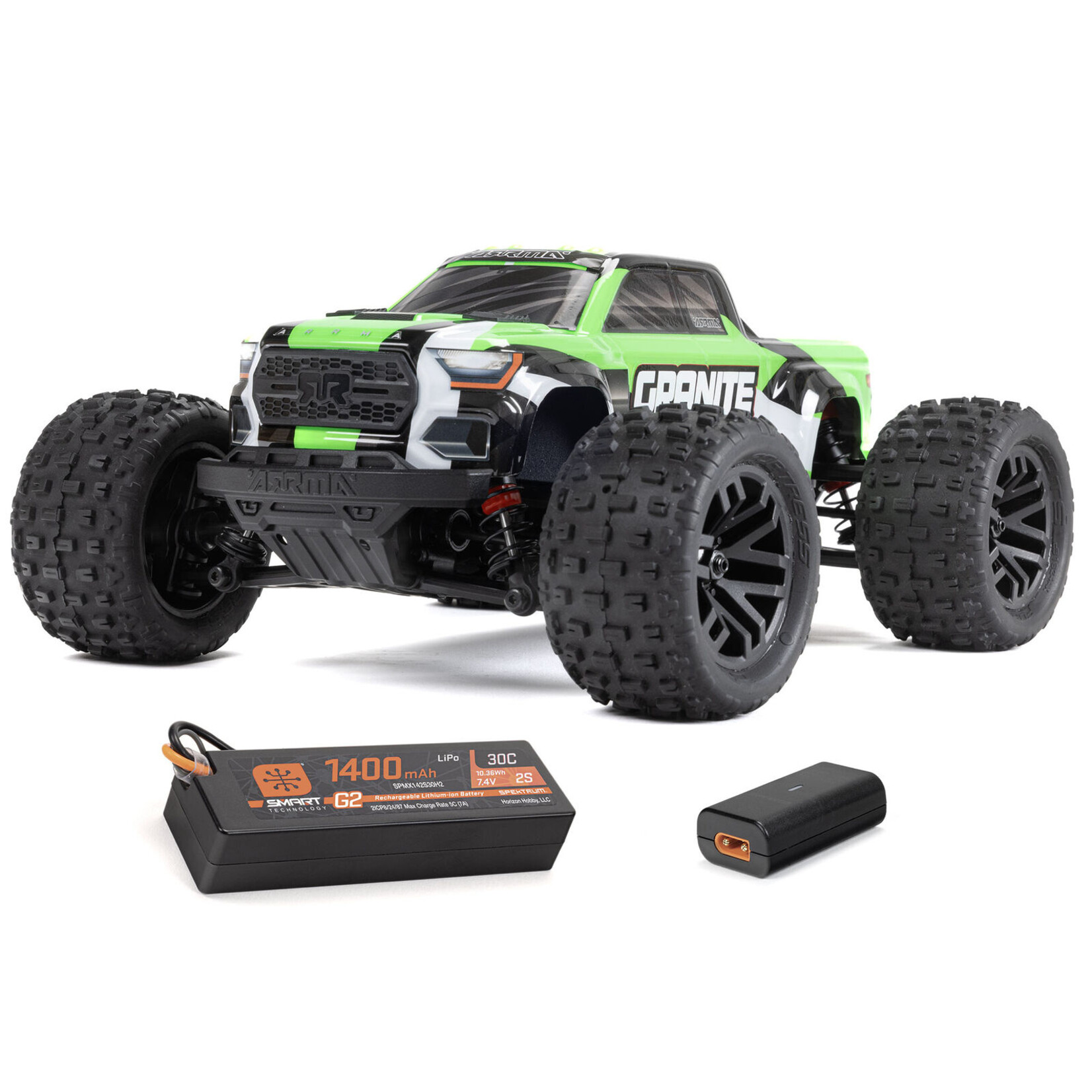 Arrma 1/18 Granite GROM MEGA 380 Brushed 4x4 Monster Truck, RTR - Green