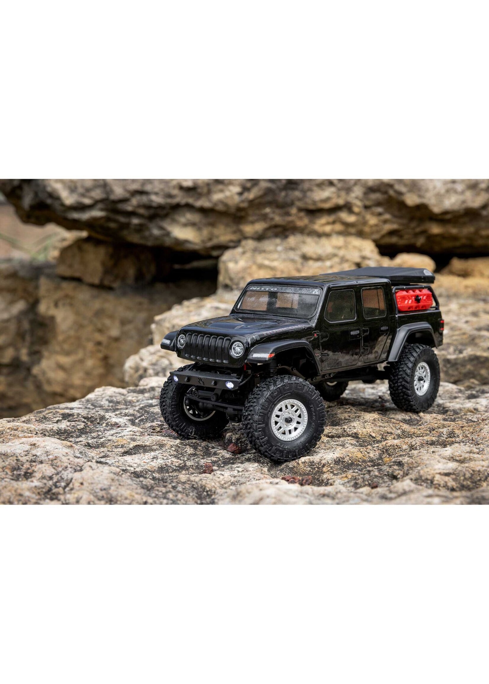 Axial 1/24 SCX24 Jeep Gladiator 4WD Rock Crawler, RTR - Black