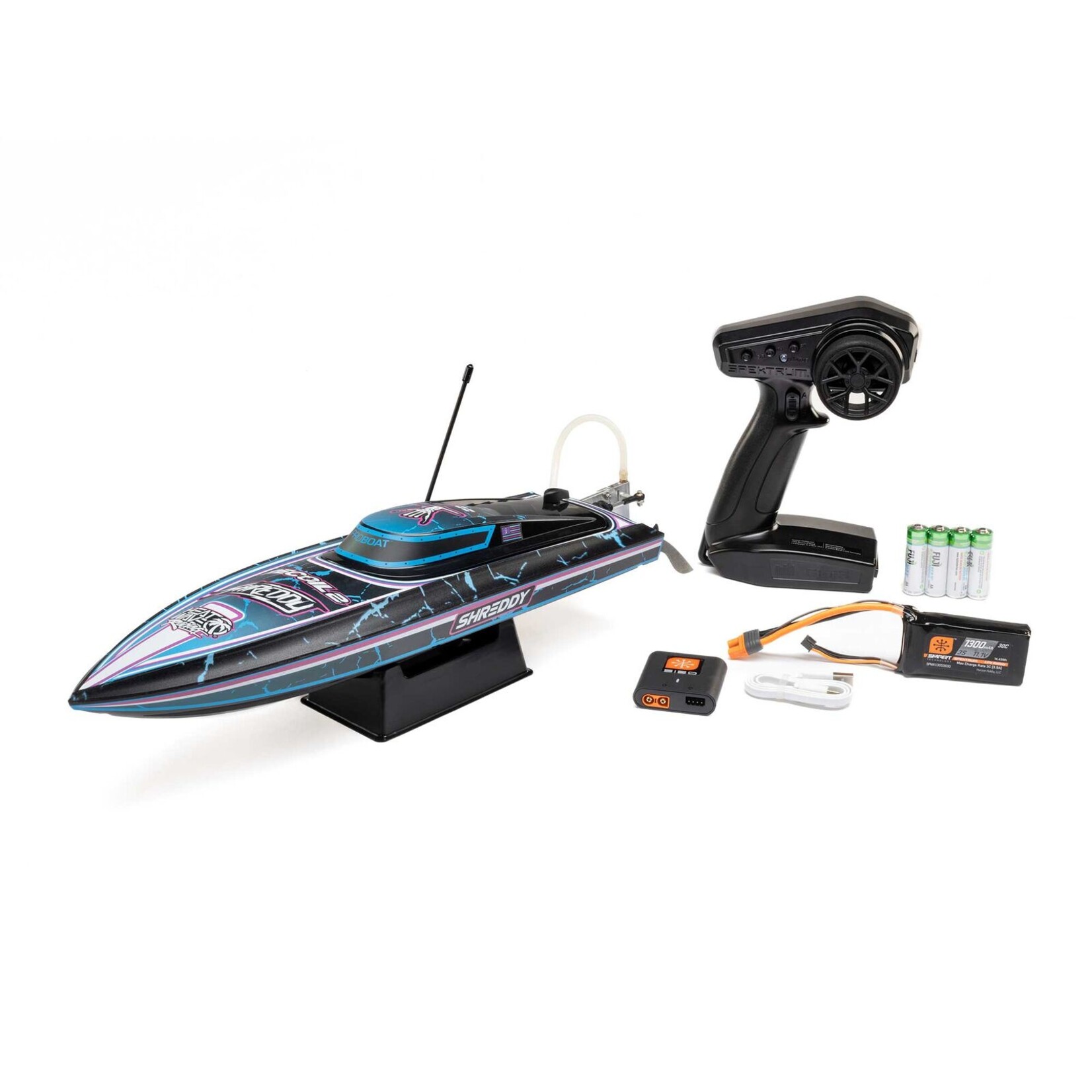 Pro Boat PRB08053T1 - Recoil 2 18" Self-Righting Deep-V Brushless Boat - Shreddy