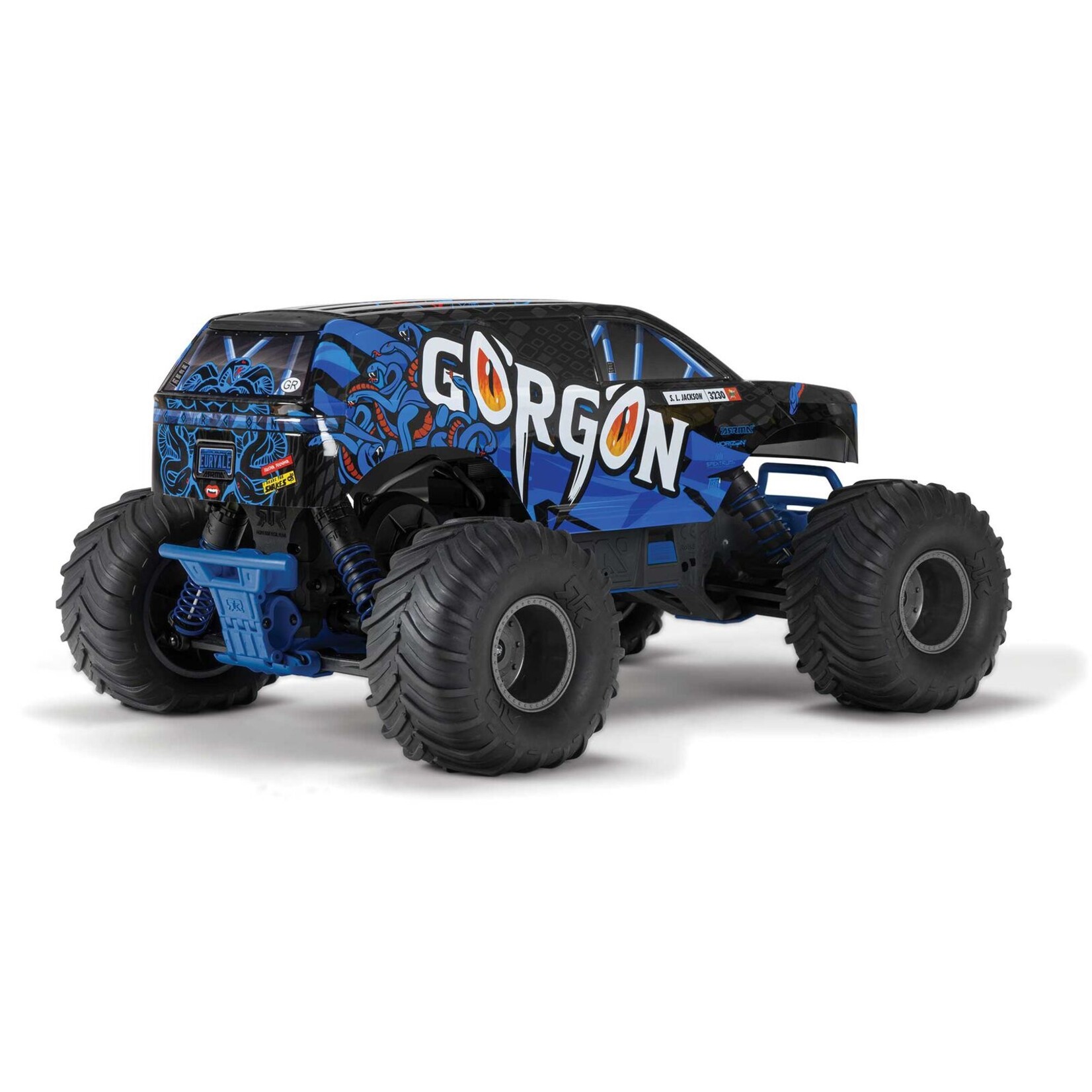 Arrma 1/10 Gorgon 2WD Monster Truck, RTR (No Battery) - Blue