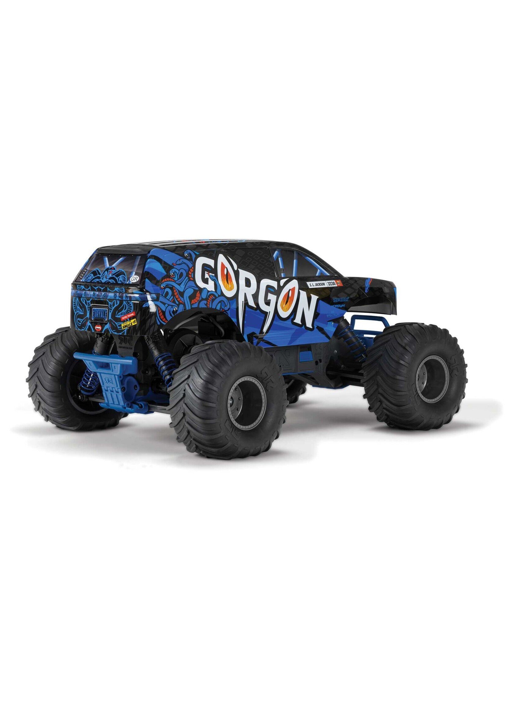 Arrma 1/10 Gorgon 2WD Monster Truck, RTR (No Battery) - Blue