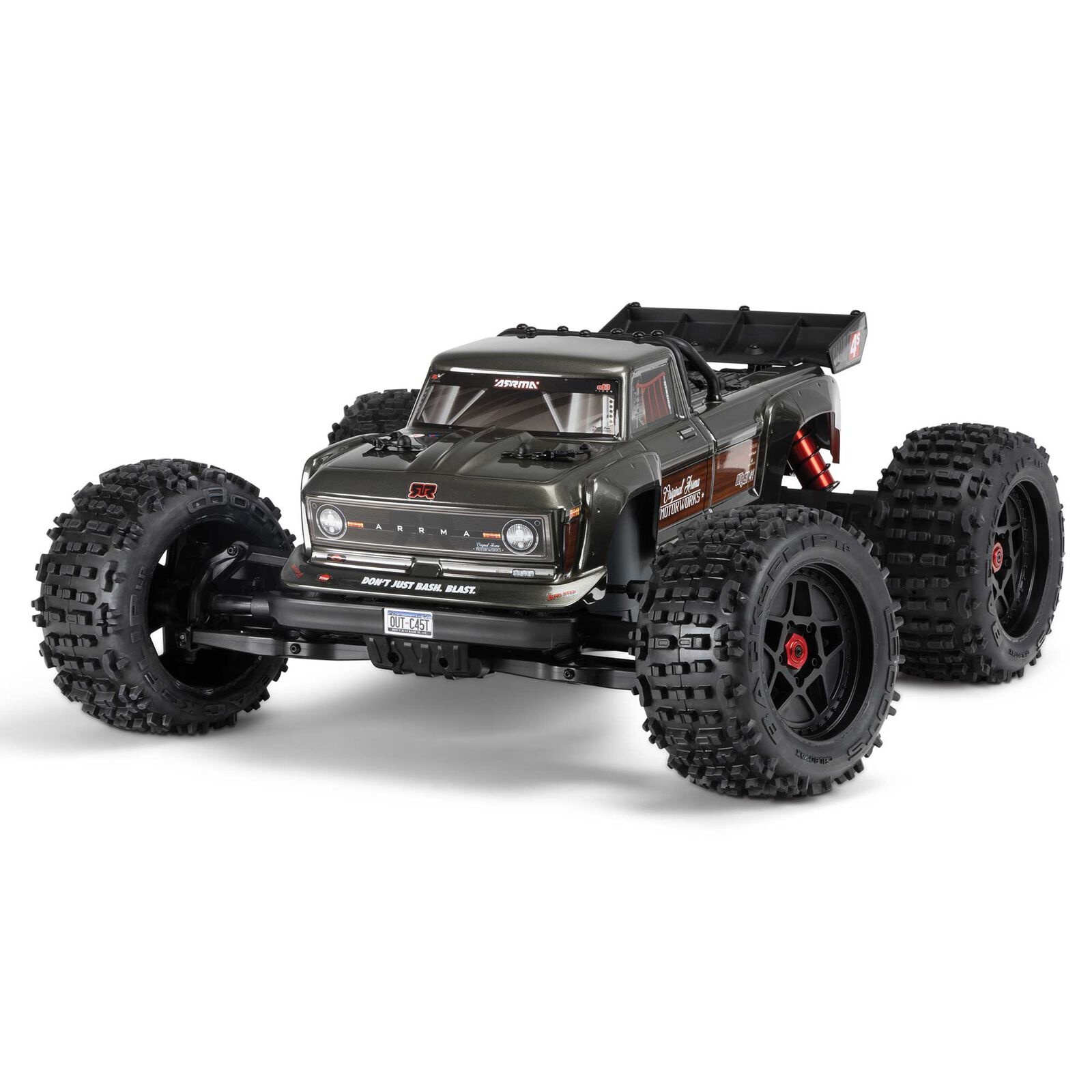 1/10 Outcast 4x4 4S V2 BLX Stunt Truck - Gunmetal