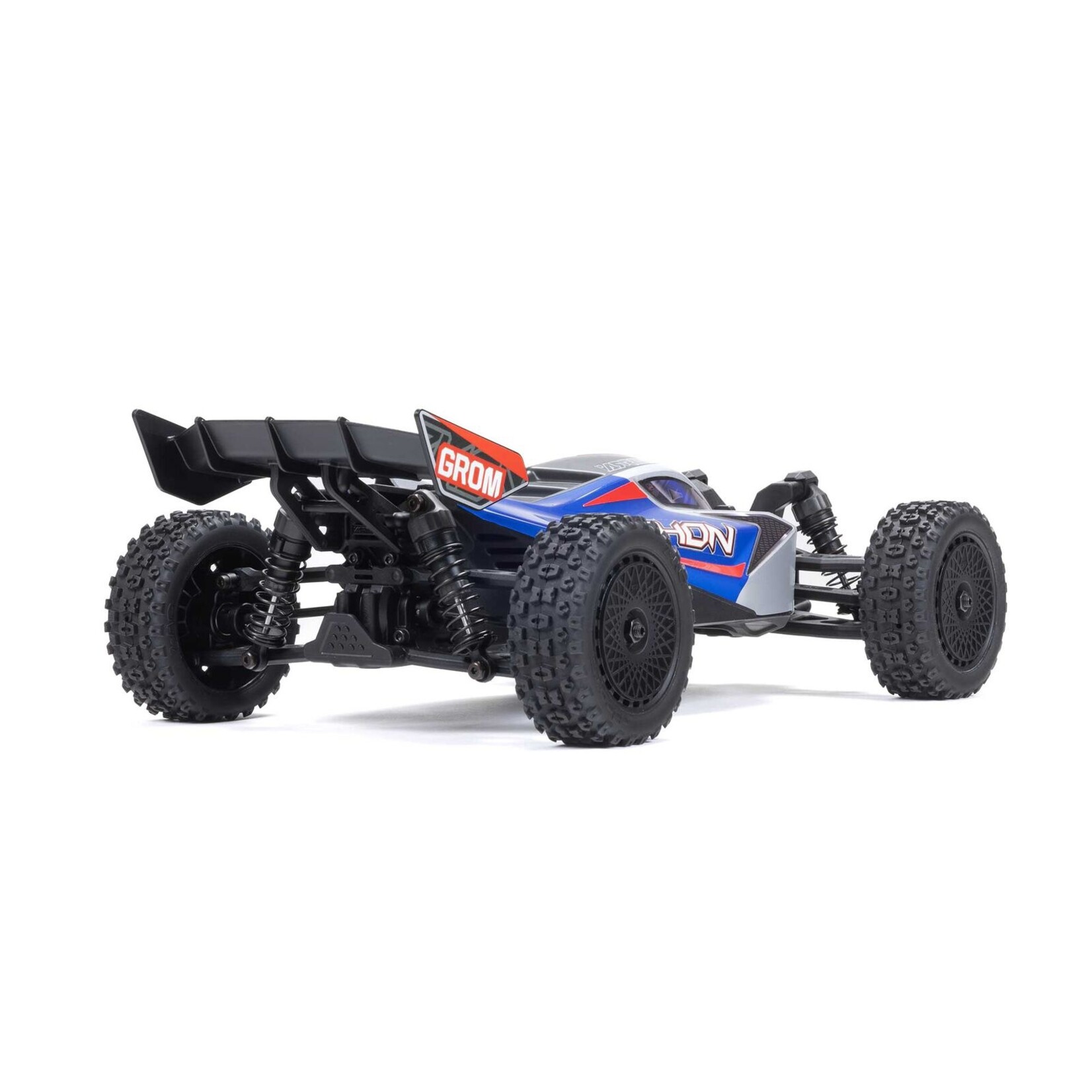 Arrma 1/18 Typhon GROM MEGA 380 Brushed 4X4 Monster Truck, RTR - Blue/Silver