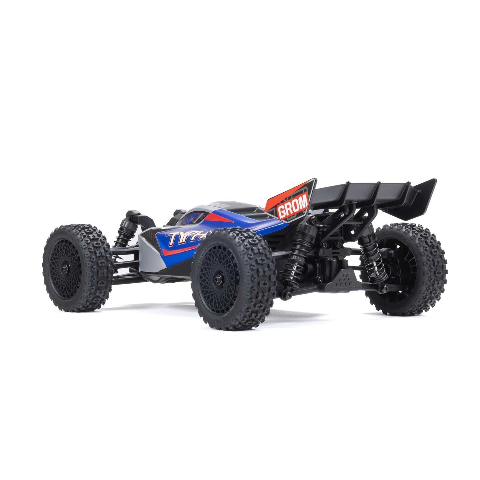 Arrma 1/18 Typhon GROM MEGA 380 Brushed 4X4 Monster Truck, RTR - Blue/Silver