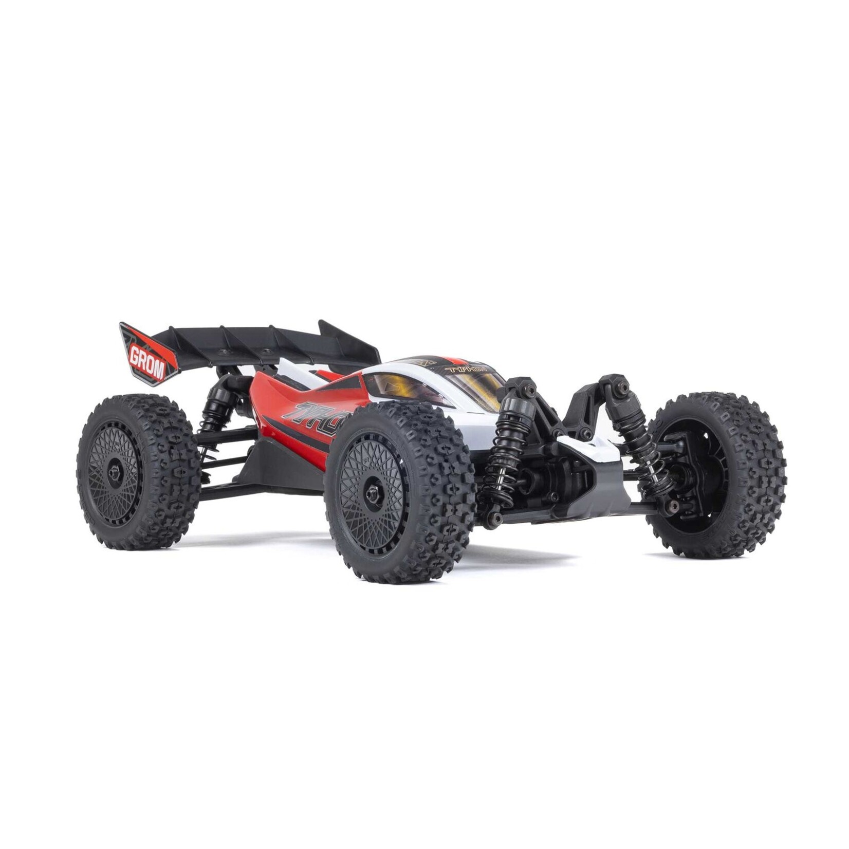 Arrma 1/18 Typhon GROM MEGA 380 Brushed 4X4 Monster Truck, RTR - Red/White