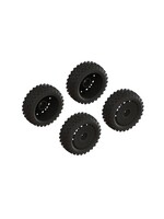 Arrma ARA550114 - dBoots '2-HO' Tire Set, Glued (2 Pairs) - Black