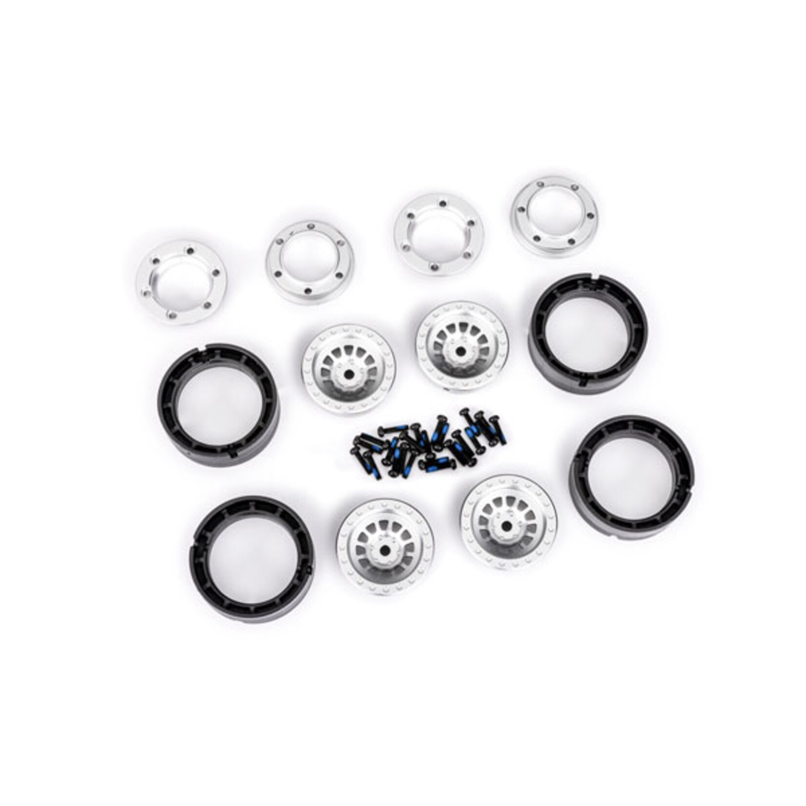 Traxxas 9881-SLVR - 1" Wheels - Aluminum Silver
