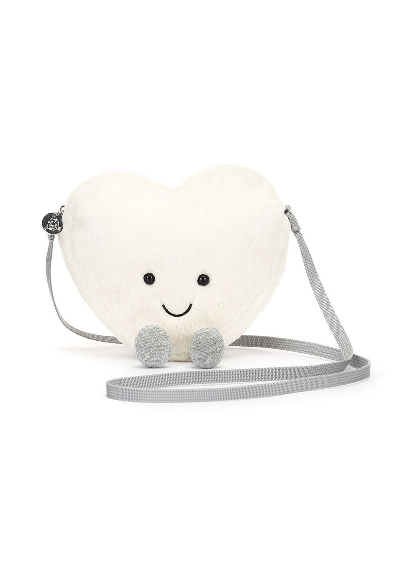 Jellycat Amuseable Cream Heart Bag