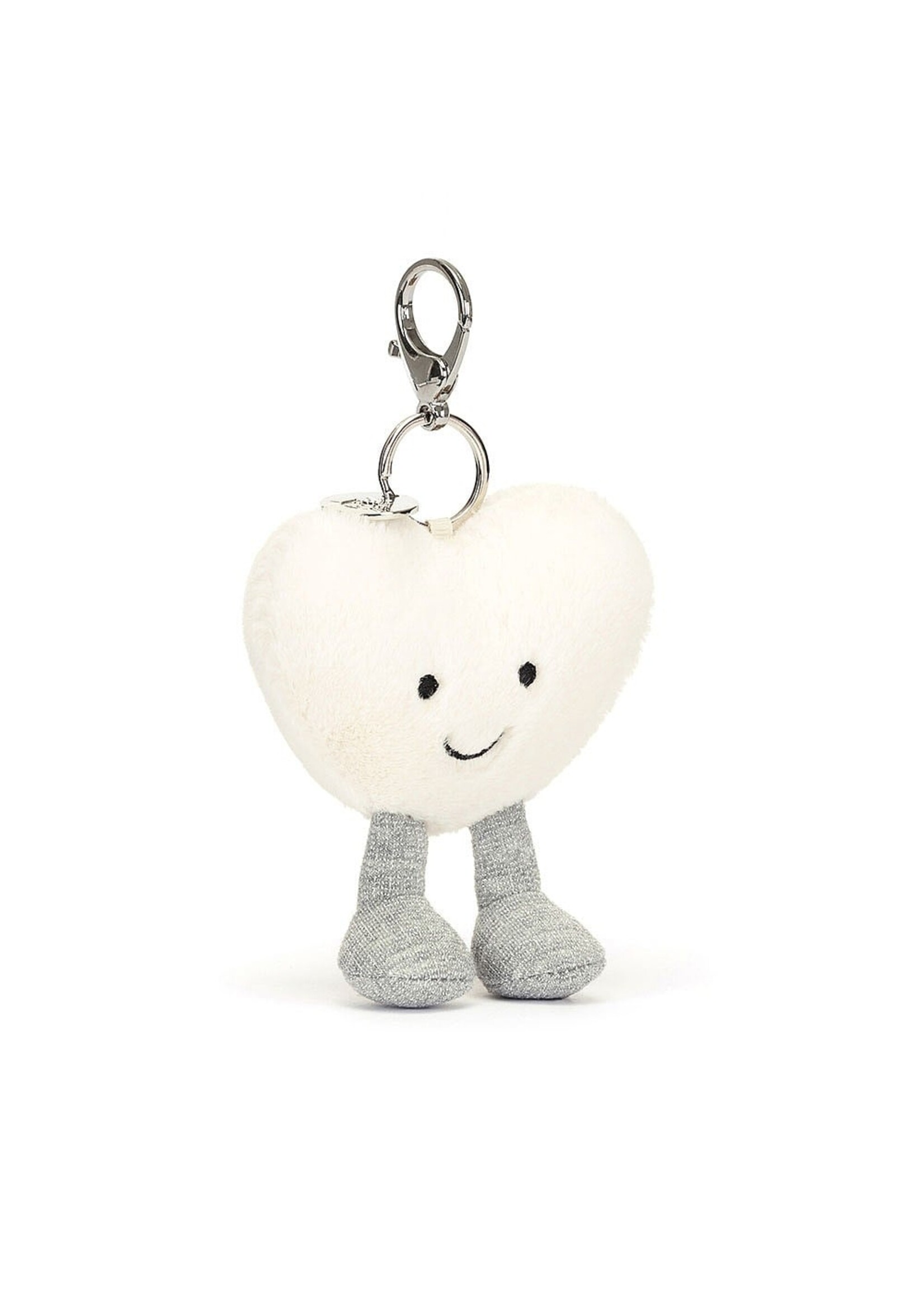 Jellycat Amuseable Cream Heart Bag Charm
