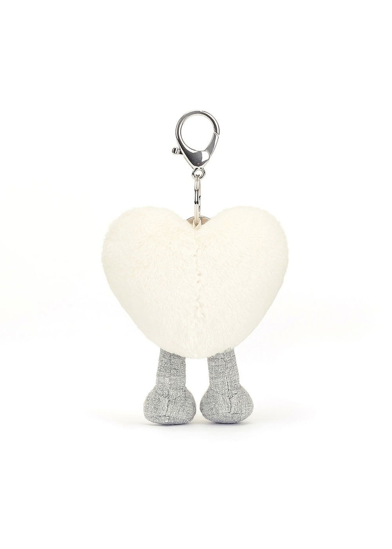 Jellycat Amuseable Cream Heart Bag Charm
