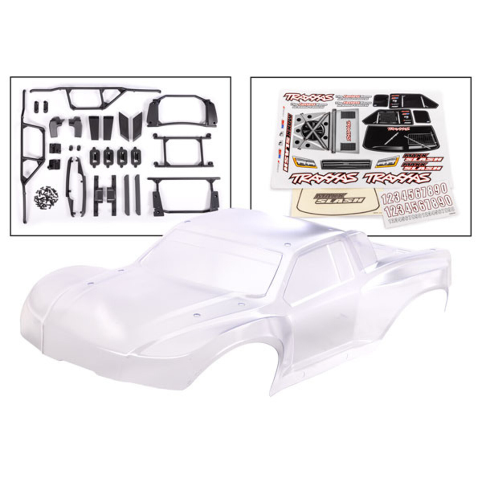 Traxxas 10211 - Maxx Slash Body With Decals - Clear