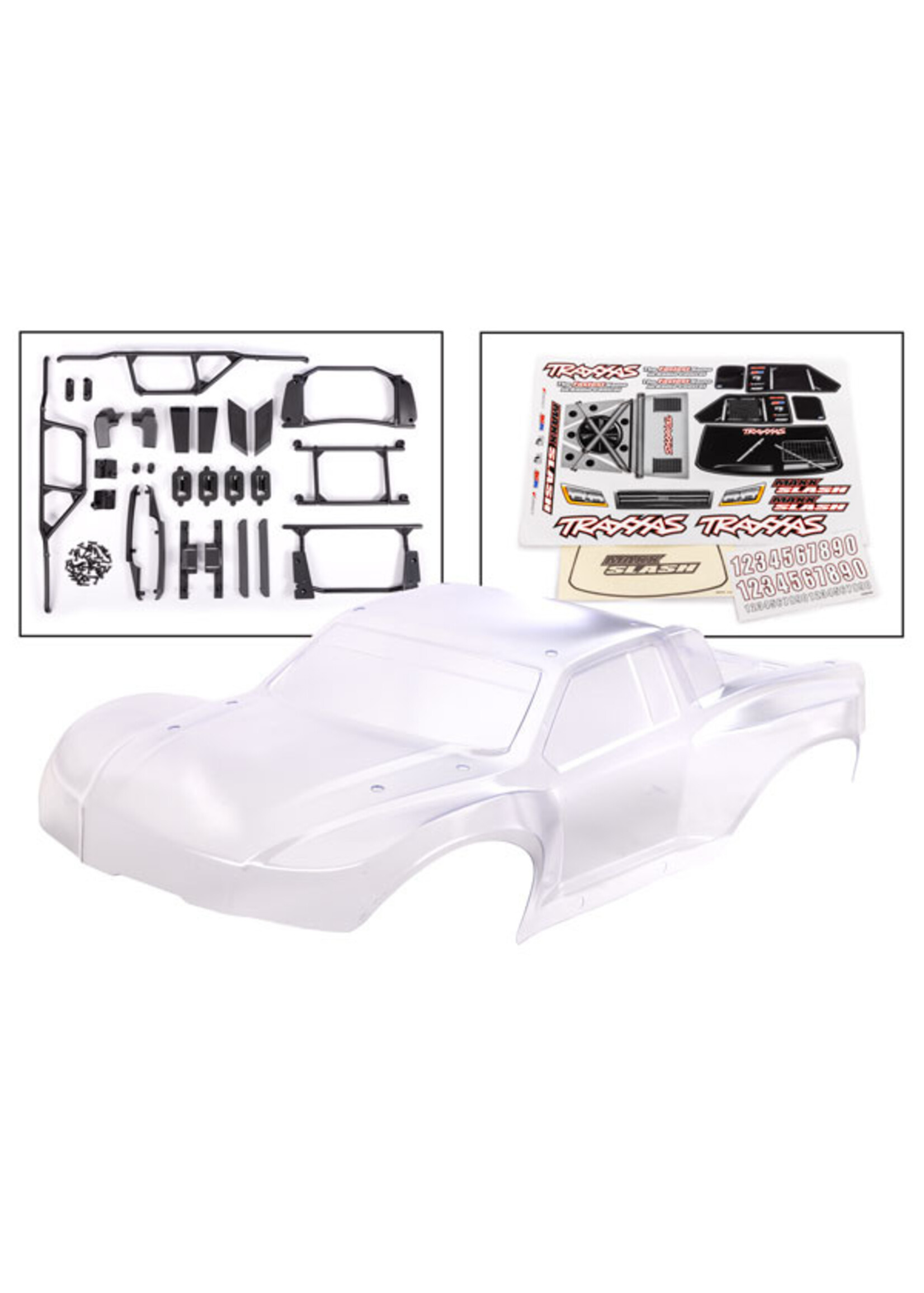 Traxxas 10211 - Maxx Slash Body With Decals - Clear