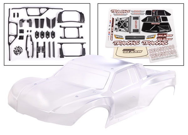 10211 - Maxx Slash Body With Decals - Clear