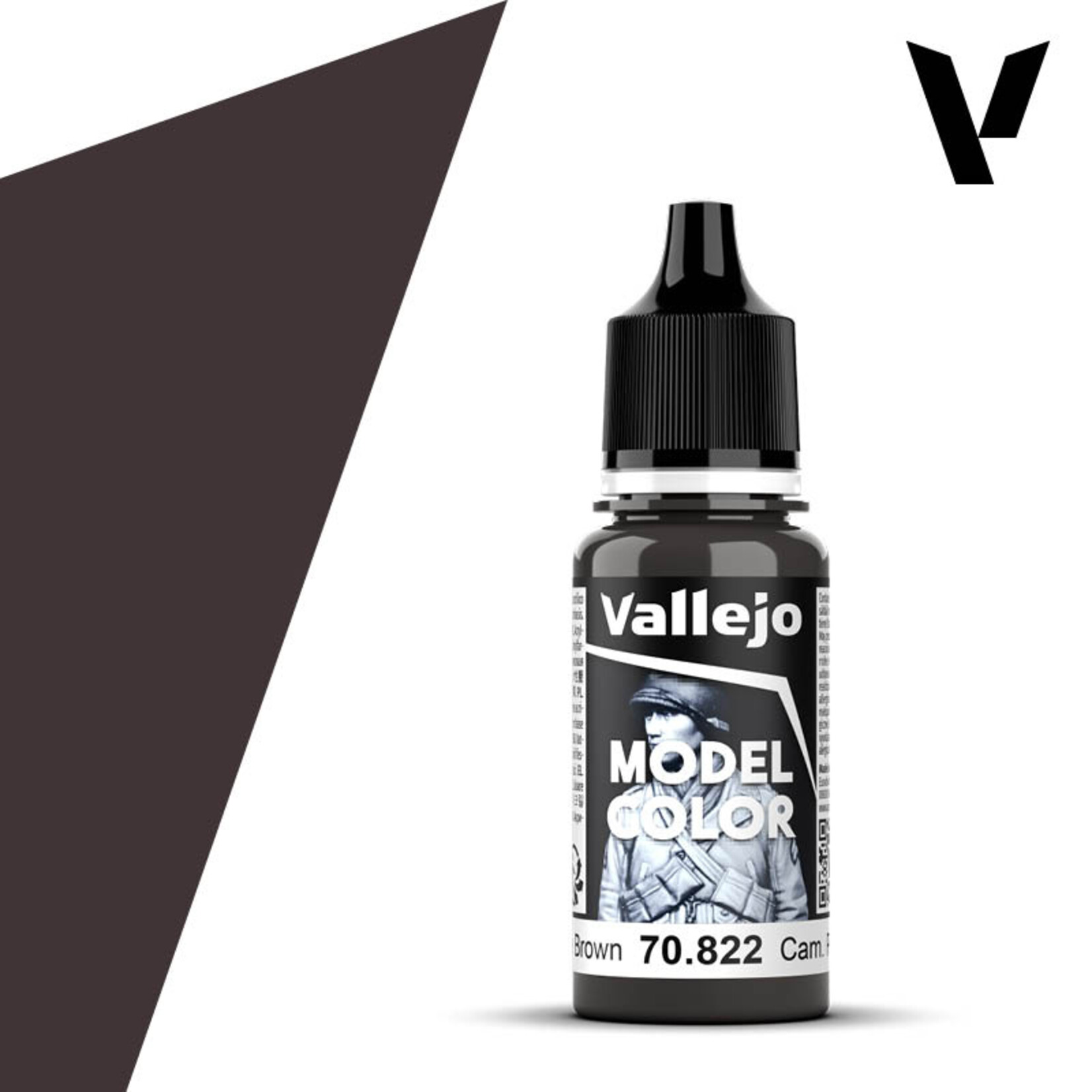 Vallejo 70.822 - Model Color German Camouflage Black Brown (18ml)