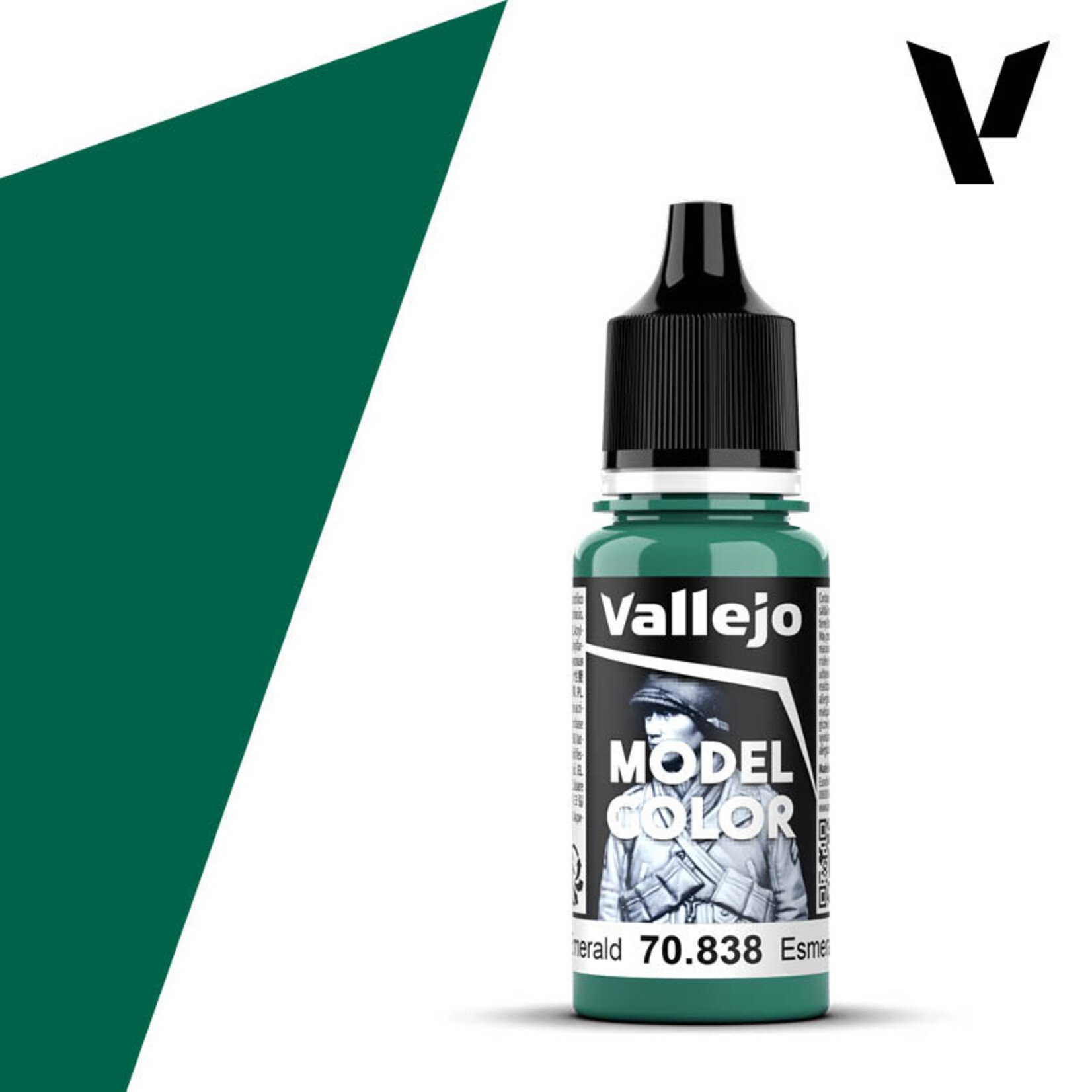 Vallejo 70.838 - Model Color Emerald Green (18ml)