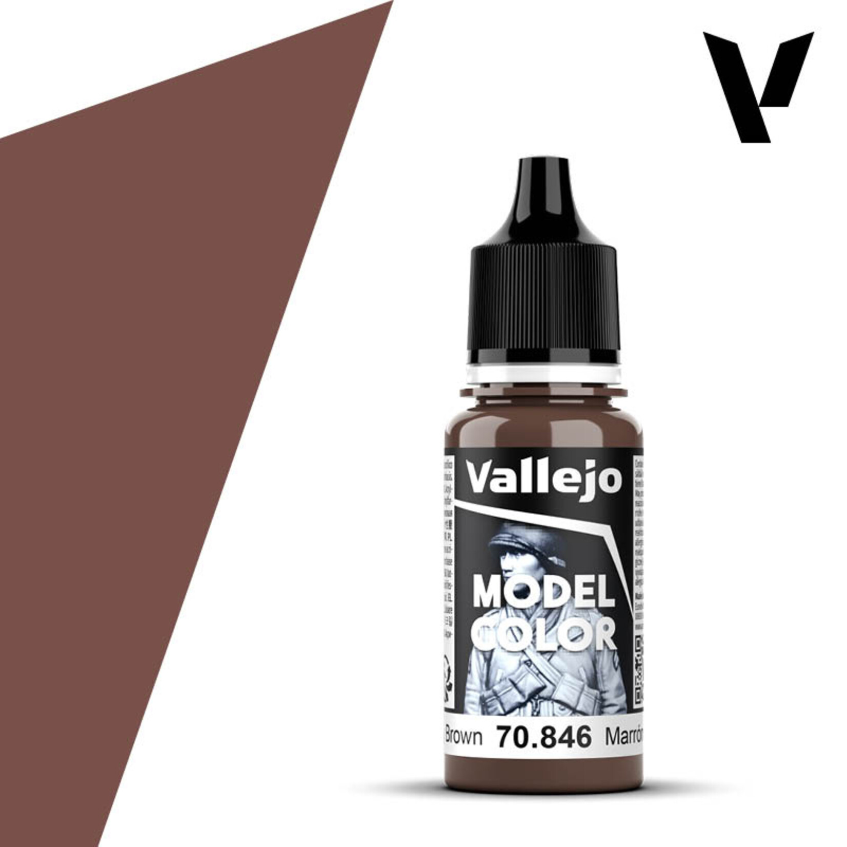 Vallejo 70.846 - Model Color Mahogany Brown (18ml)