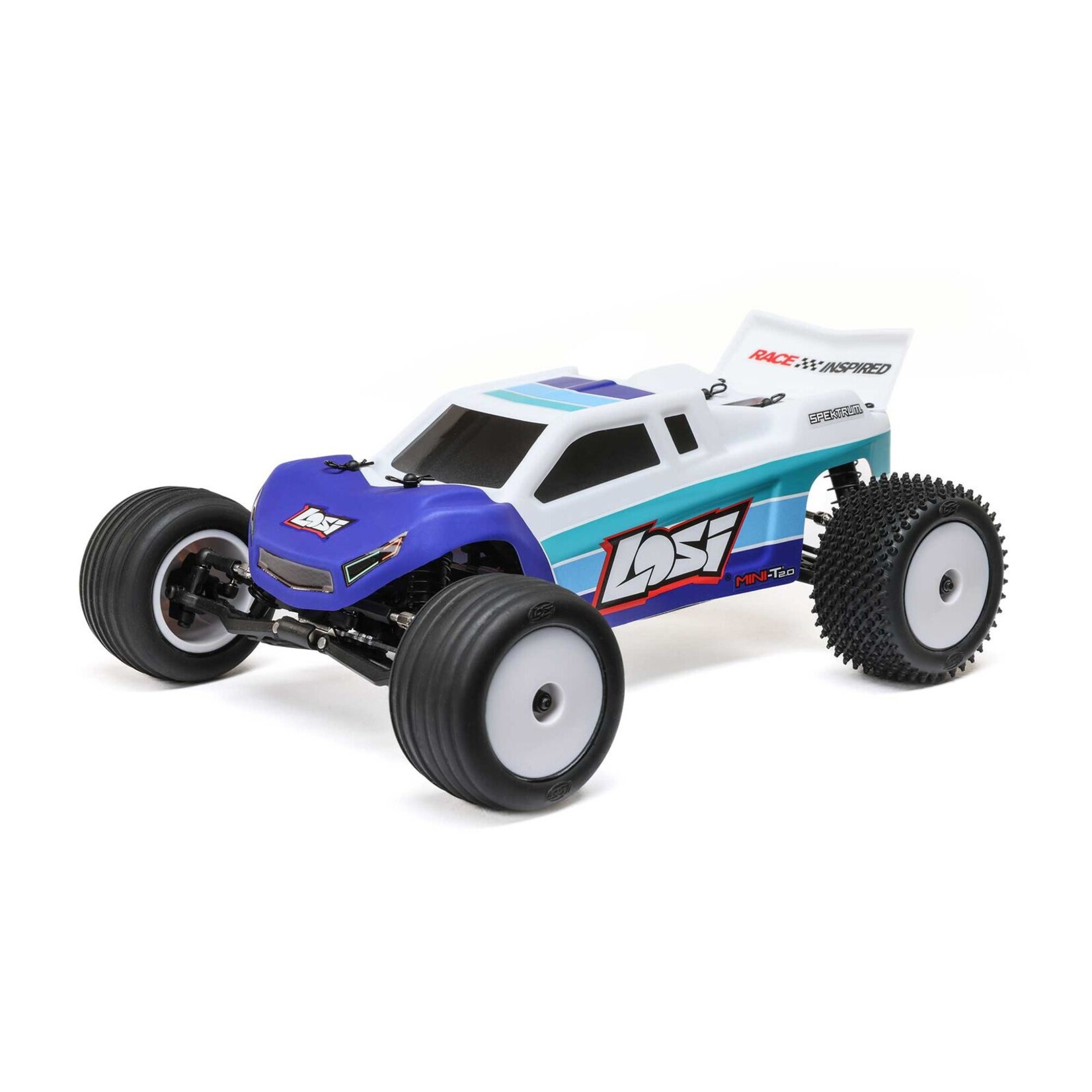 Losi 1/18 Mini-T 2.0 V2 2WD Stadium Truck RTR - Blue