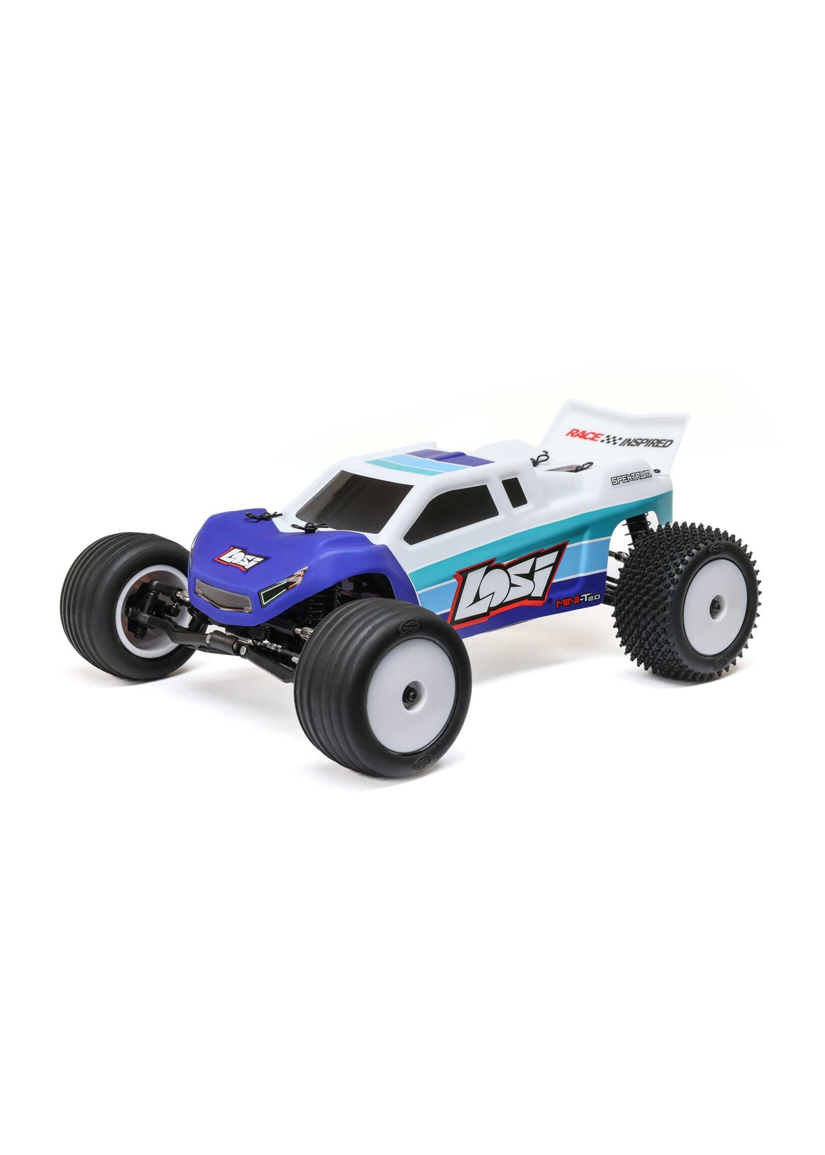 Losi Mini-T 2.0 Aluminum Front Knuckle Arm Set (Blue) - 1/18 Scale RC Upgrade Parts - View #2