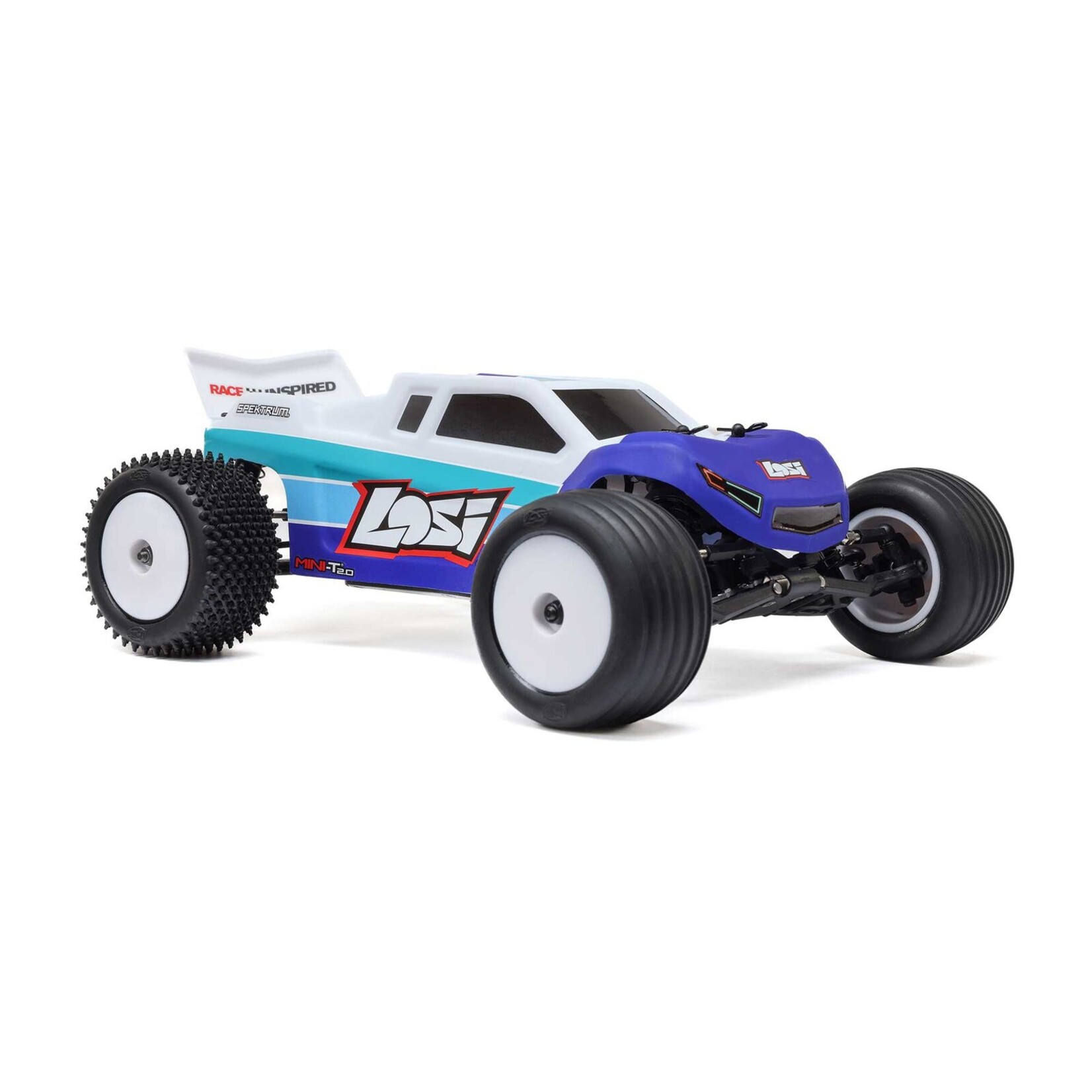 Losi 1/18 Mini-T 2.0 V2 2WD Stadium Truck RTR - Blue
