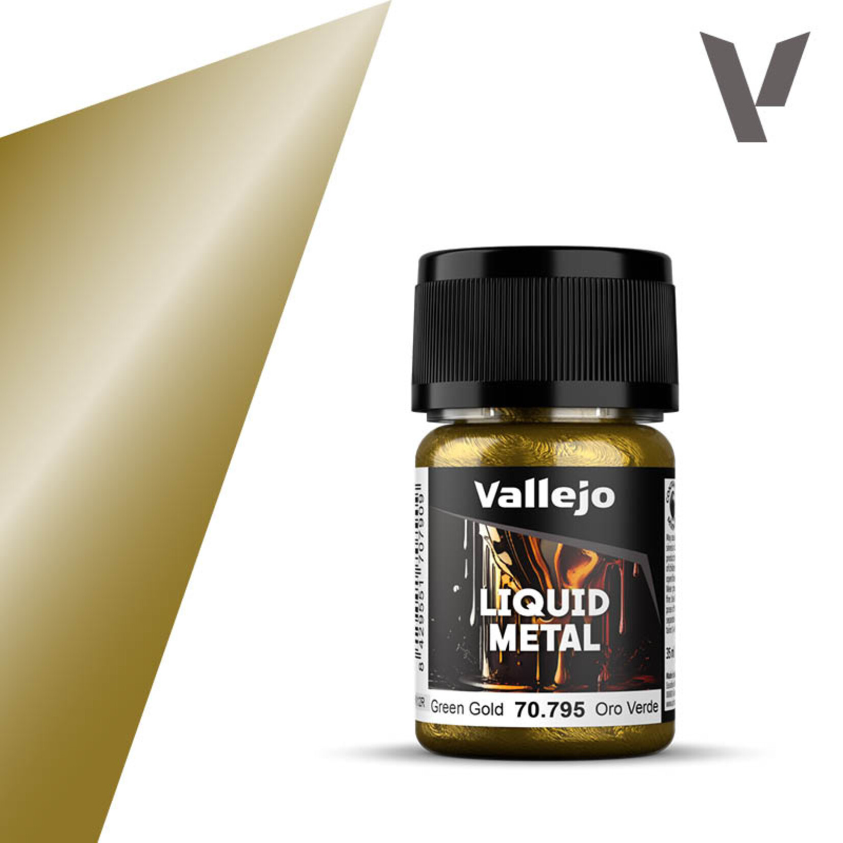 Vallejo VLJ 70.795 - Metallic Liquid Green Gold (35ml)