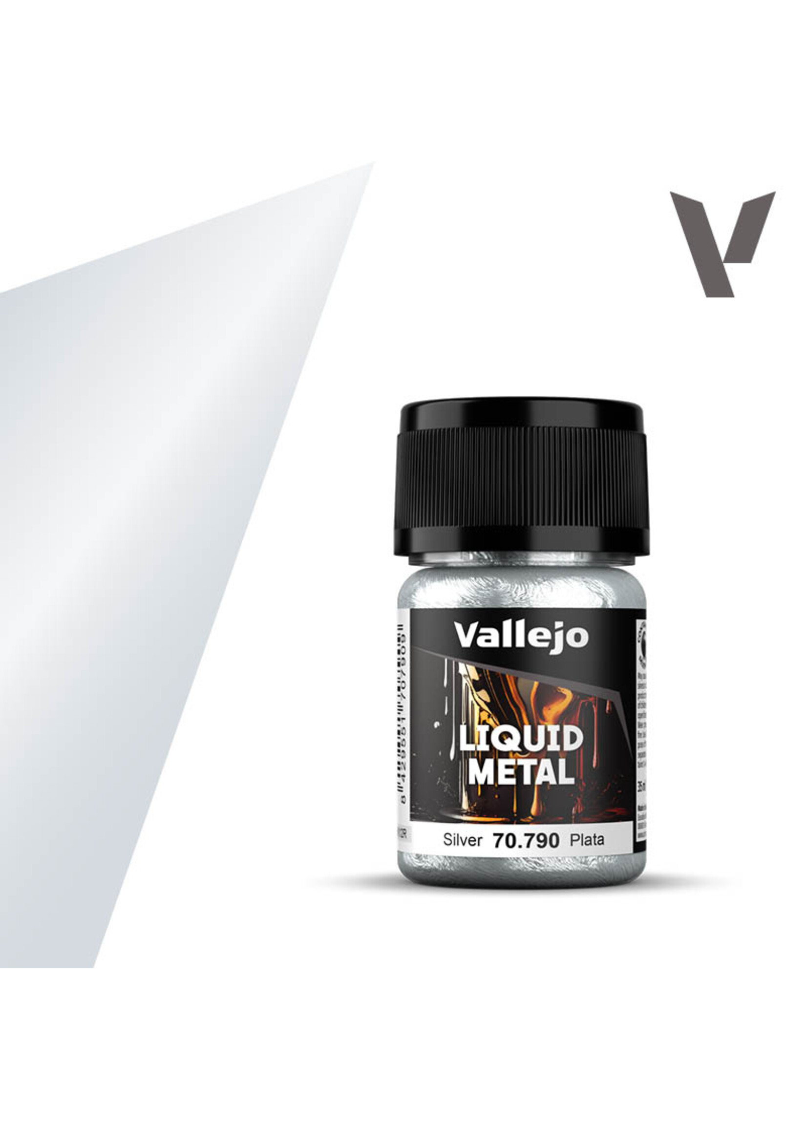 Vallejo VLJ 70.790 - Metallic Liquid Silver (35ml)