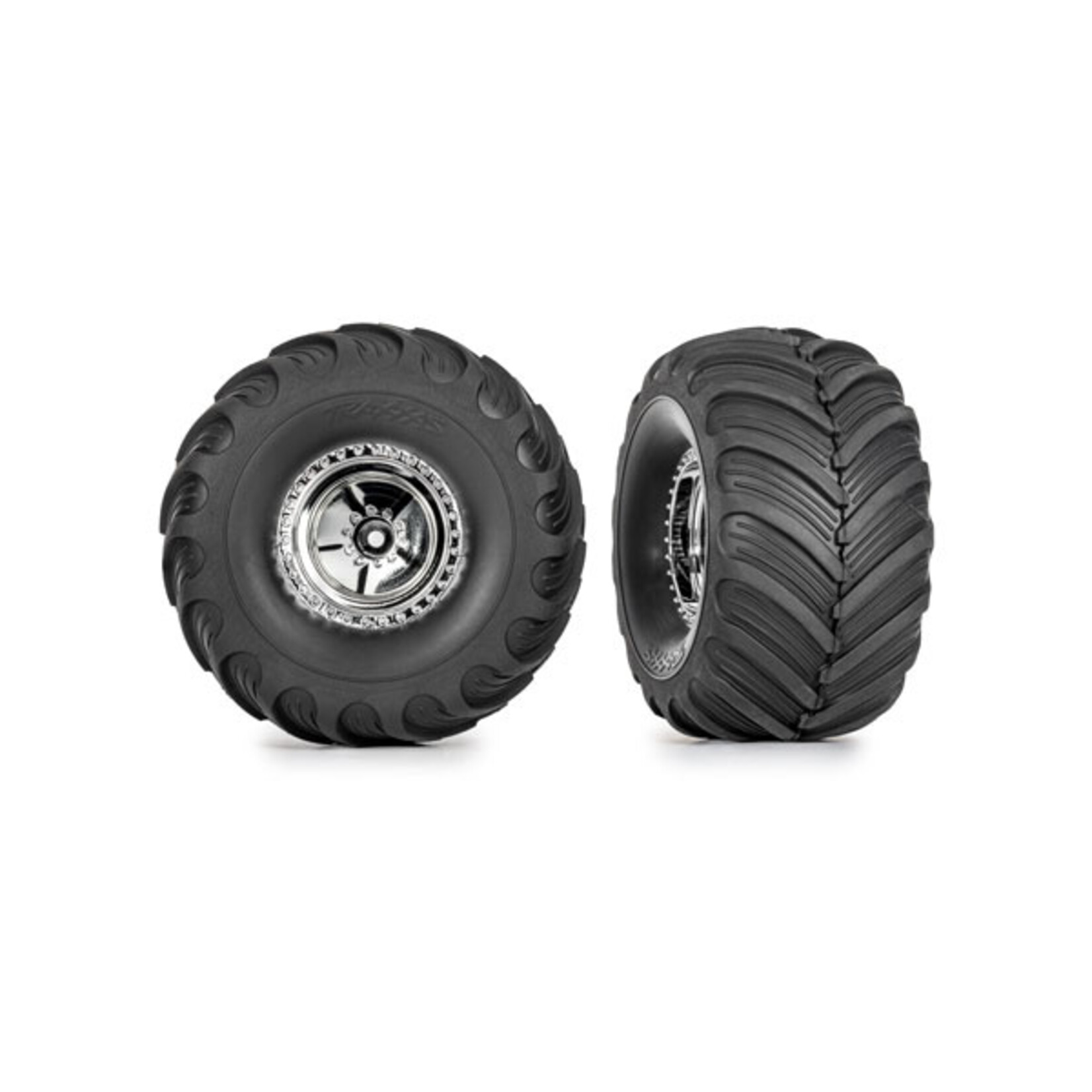 Traxxas 9867 - TRX-4MT Assembled Tires & Wheels - Chrome