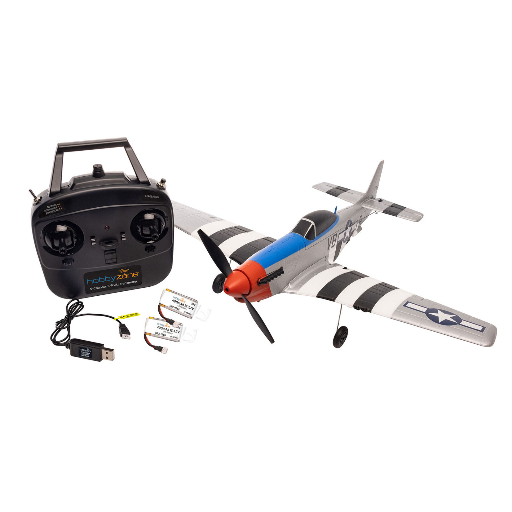 HobbyZone HBZ-1251 - P-51D 450mm RTF