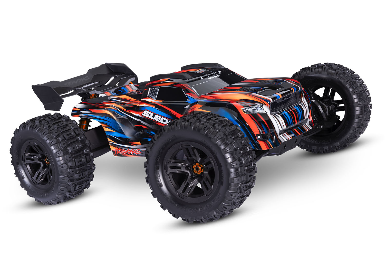 Traxxas 950964ORNG - 1/8 Sledge Belted 4WD - Orange - Hub Hobby