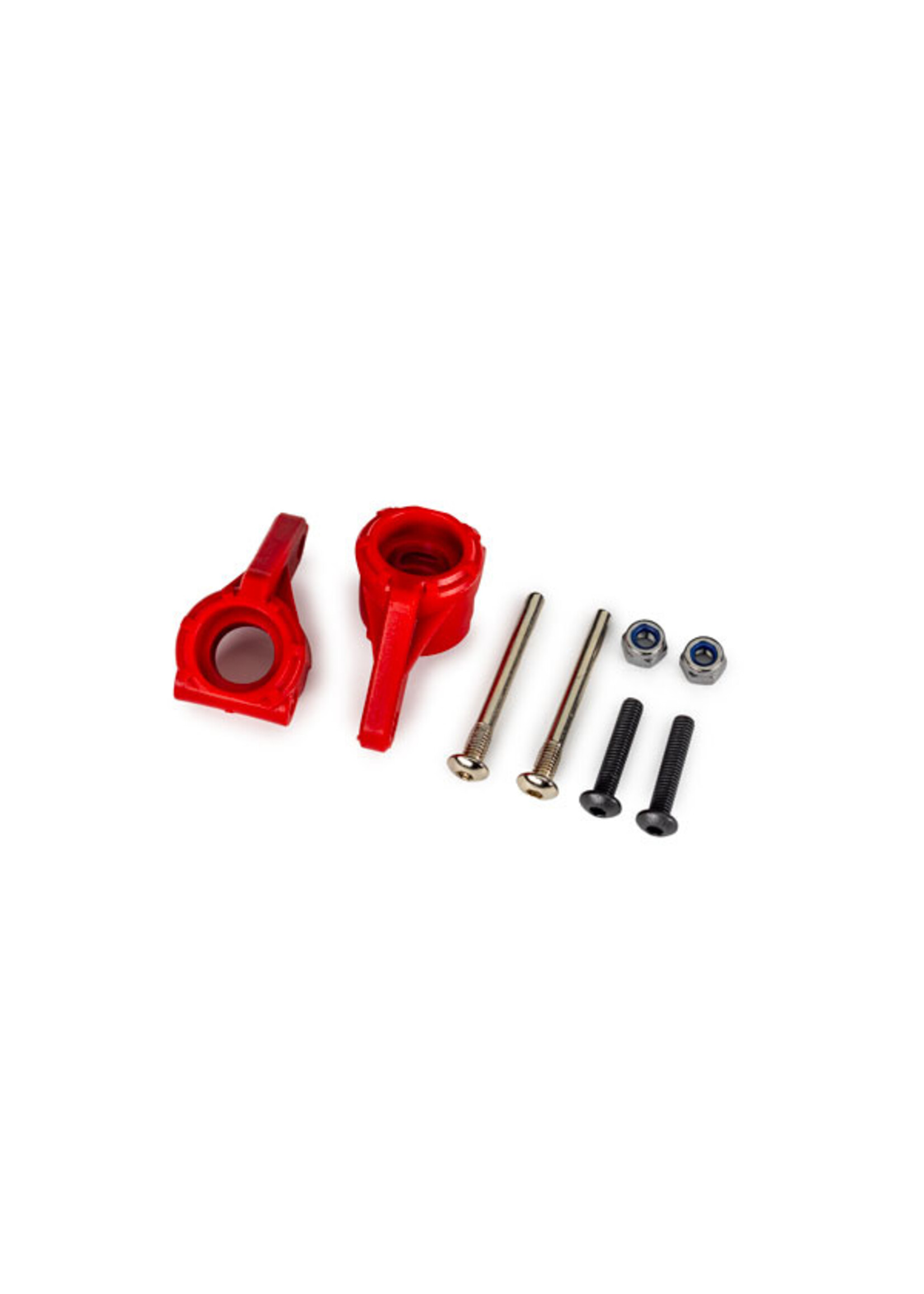 Traxxas 9137-RED - Steering Blocks, Left & Right - Red