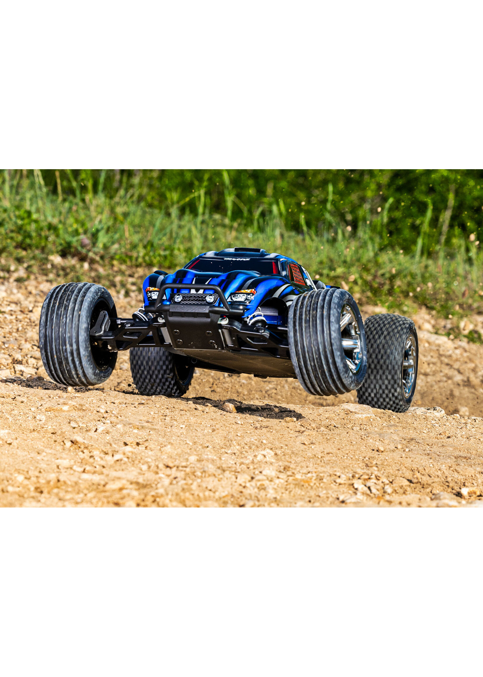 Traxxas 373544BLUE - Rustler 2WD BL-2S Stadium Truck - Blue