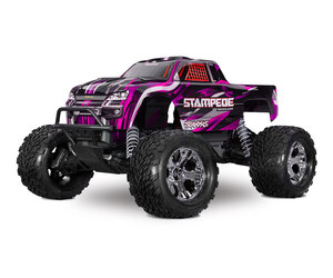23紅牙100XHL Traxxas 363544PINK - Stampede 2WD BL-2S Monster Truck - Pink