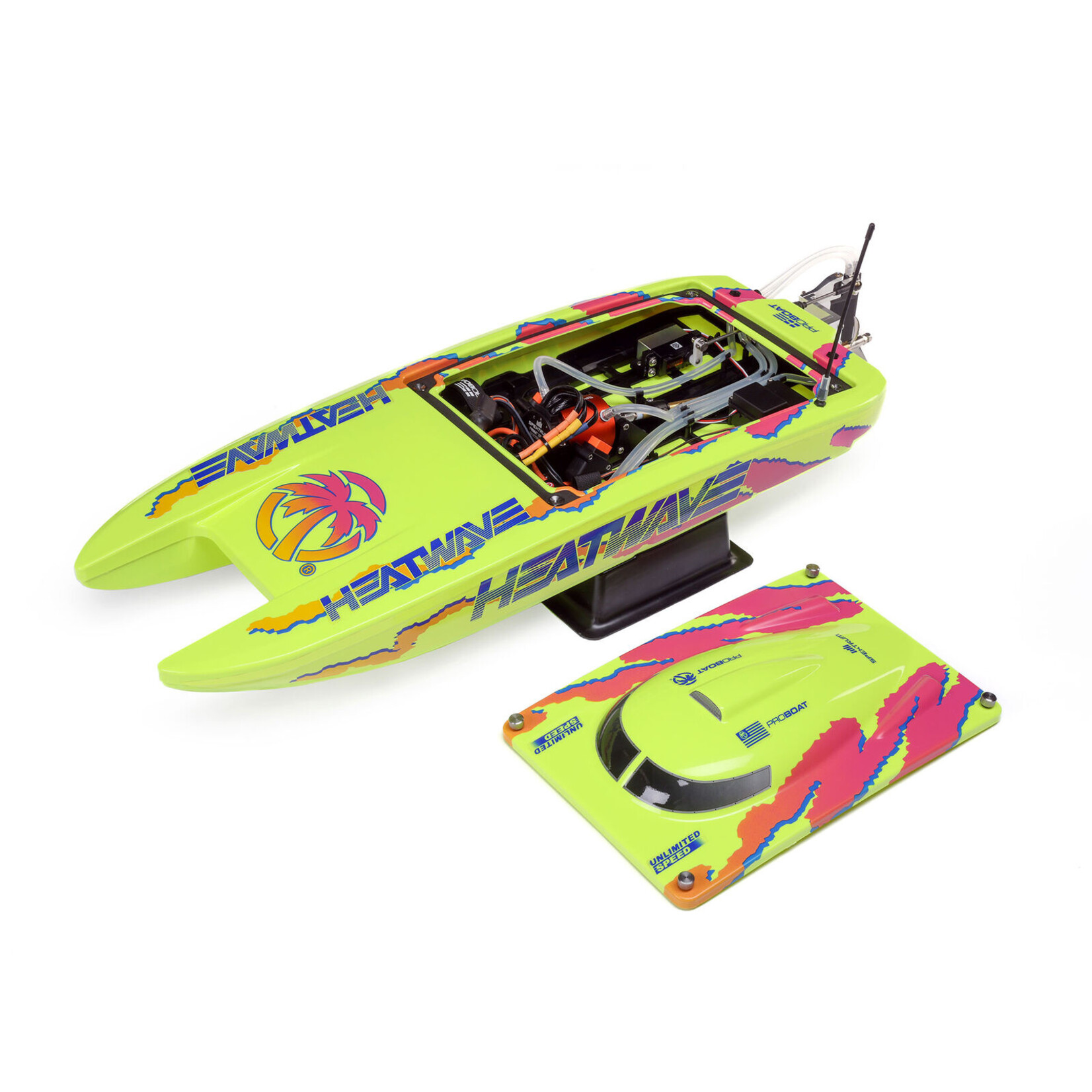 Pro Boat PRB08049T1 - Blackjack 24" V2 Catamaran Brushless, RTR - Heat Wave