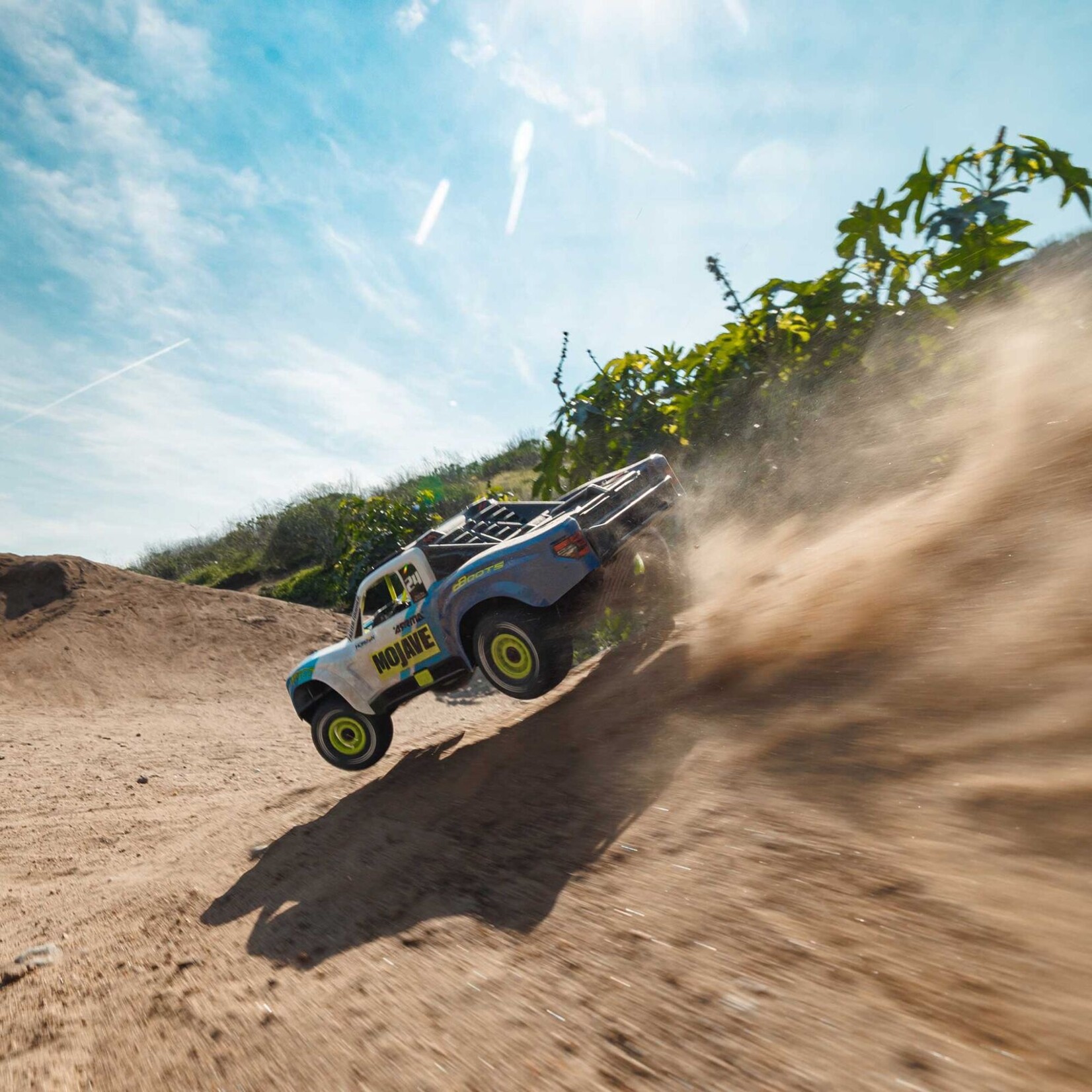 Arrma 1/18 Mojave GROM 4X4 Smart Scale Desert Truck, RTR - Blue/White