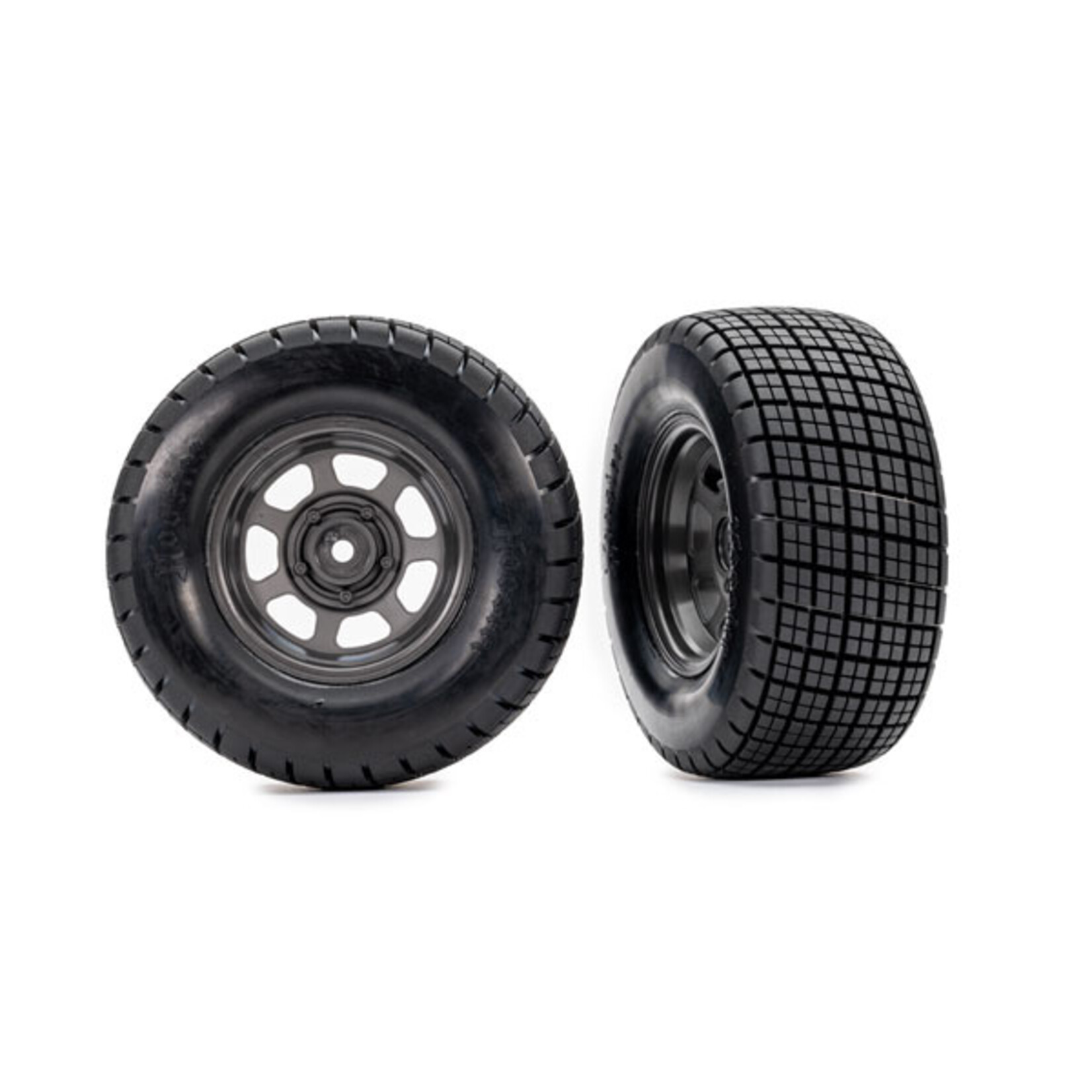 Traxxas 10474 - Dirt Oval Hoosier Tires & Wheels  2WD Rear