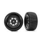 Traxxas 10473 - Dirt Oval Hoosier Tires & Wheels 2WD Front