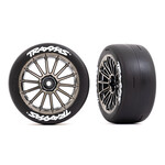 Traxxas 9375R - Black Chrome 2.0 Slick Rear Tires & Wheels