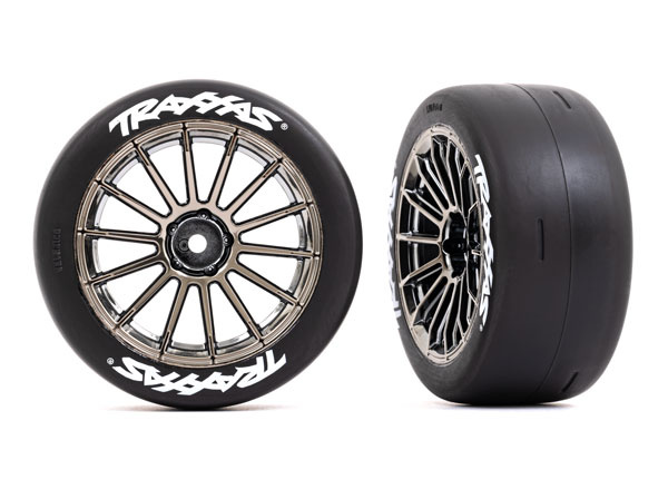 9375R - Black Chrome 2.0 Slick Rear Tires & Wheels