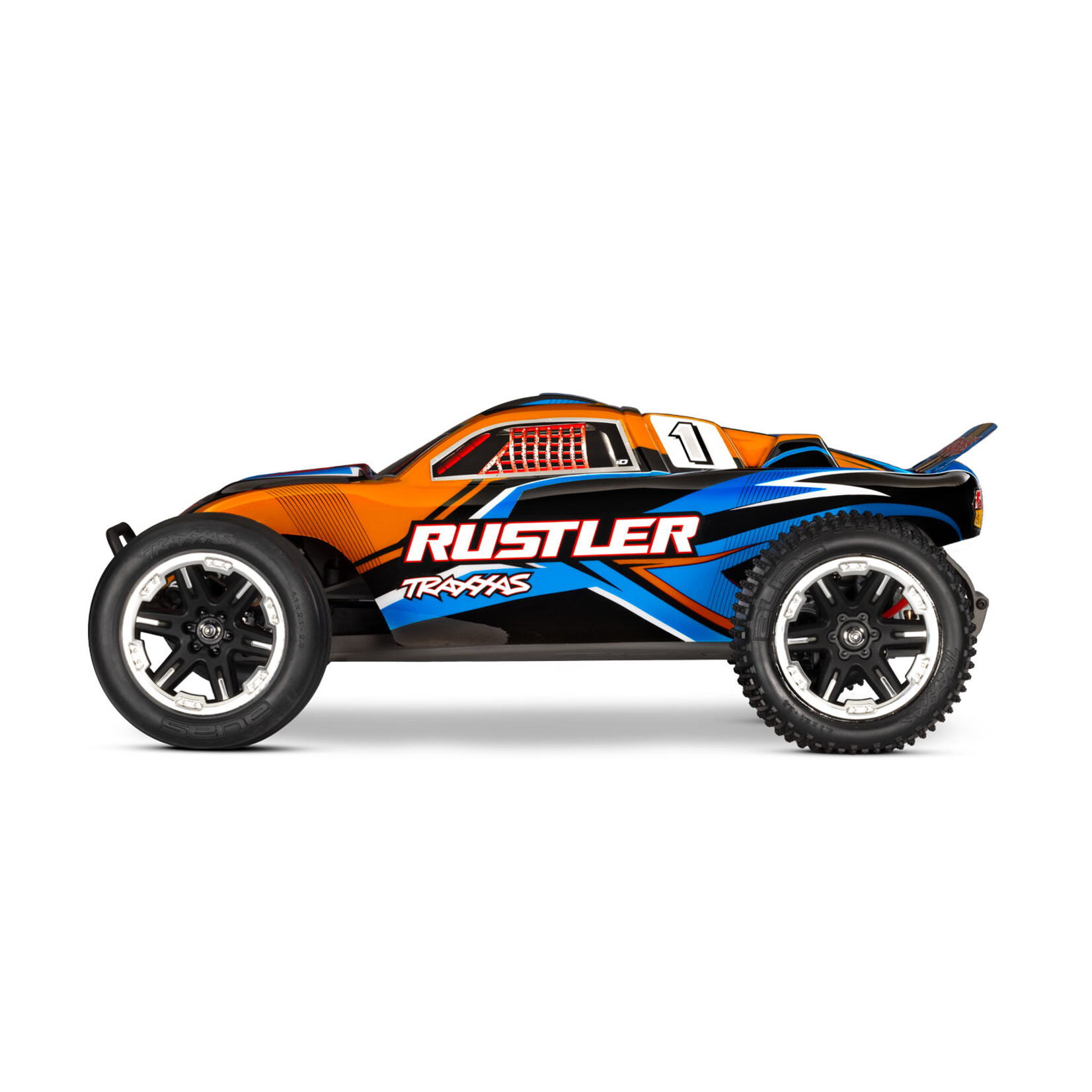 Traxxas 37254-8-ORNG - Rustler 2WD With USB-C - Orange