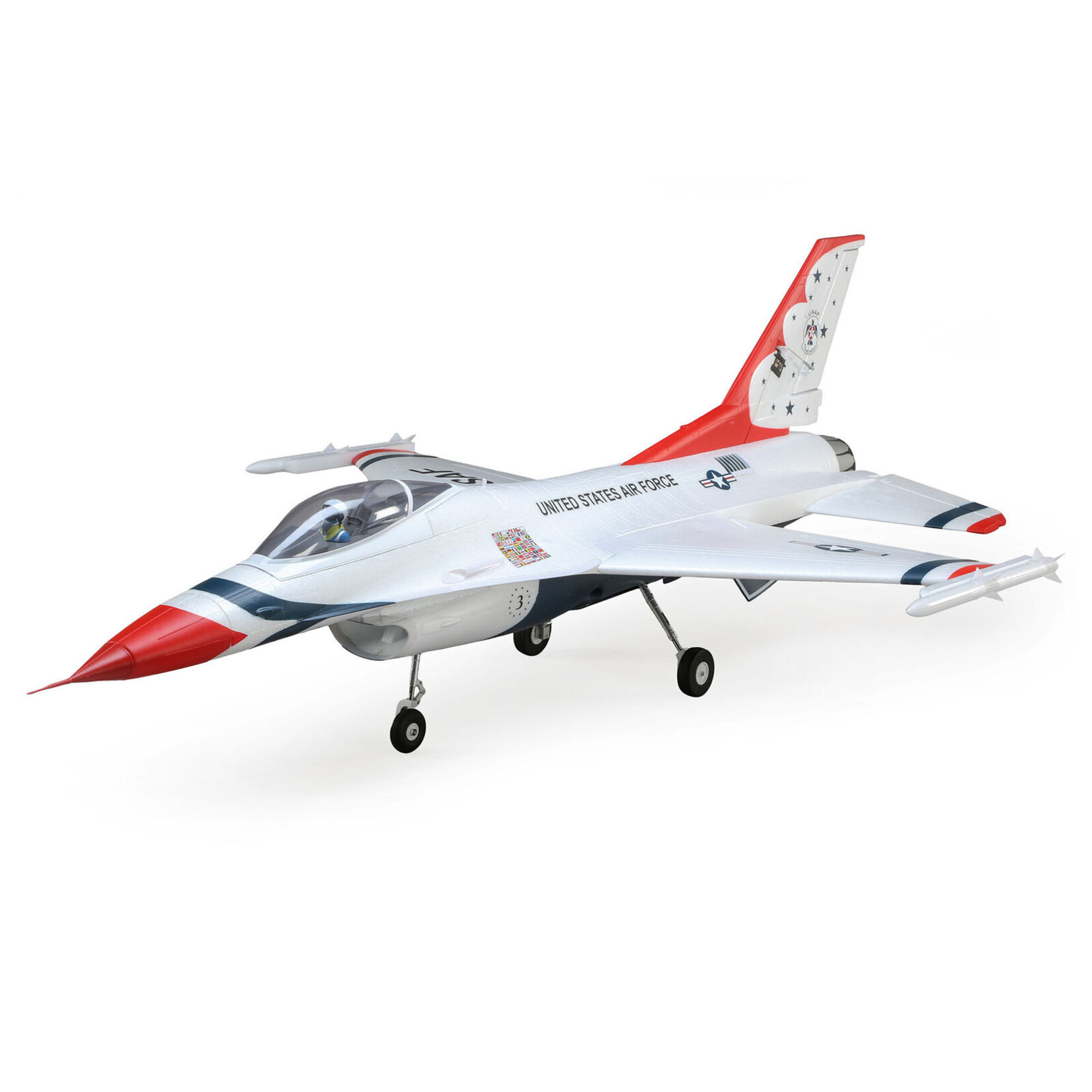 E-flite EFL178500 F-16 Thunderbirds 70mm EDF Jet BNF Basic with AS3X and SAFE Select