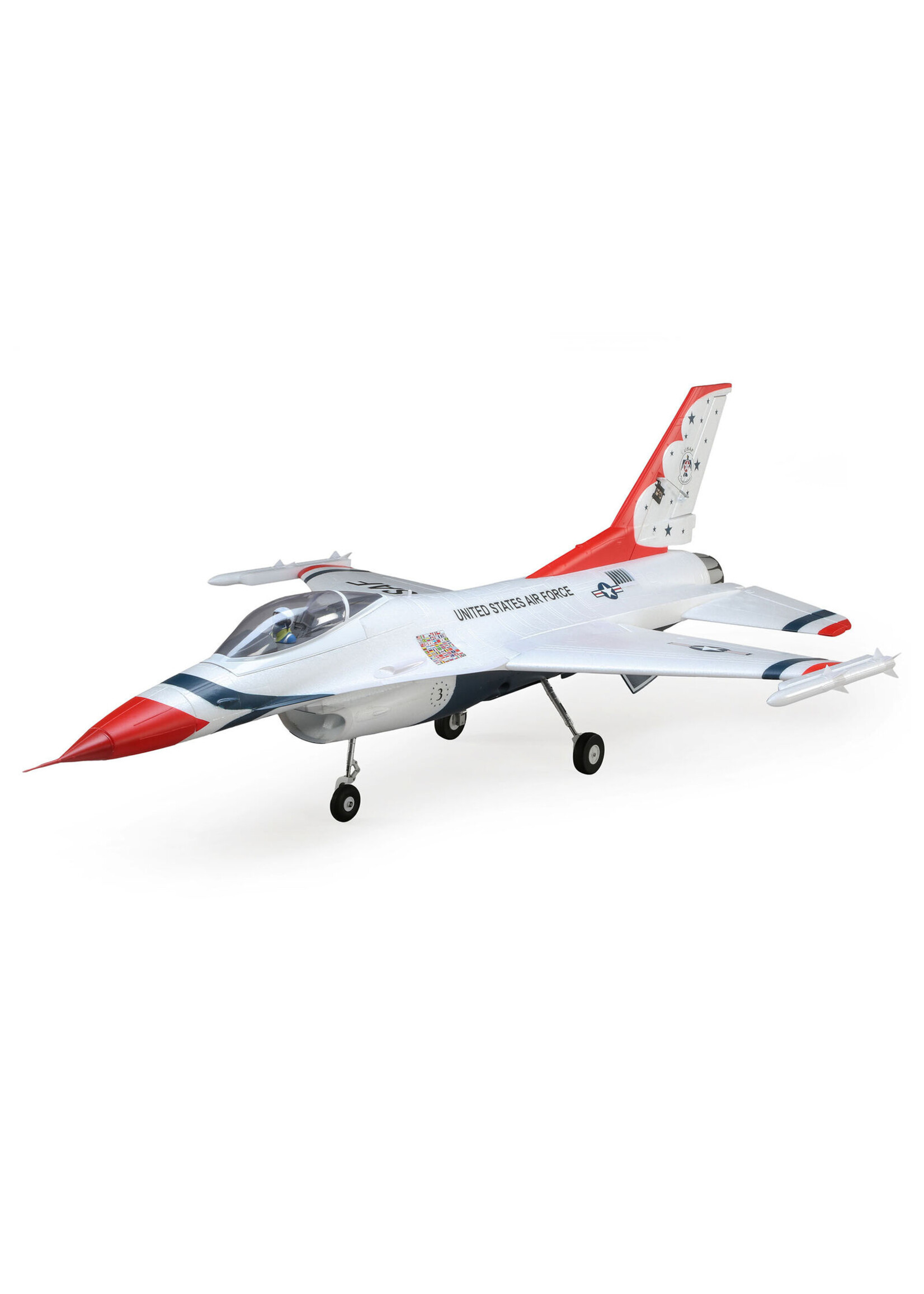 E-flite EFL178500 F-16 Thunderbirds 70mm EDF Jet BNF Basic with AS3X and SAFE Select