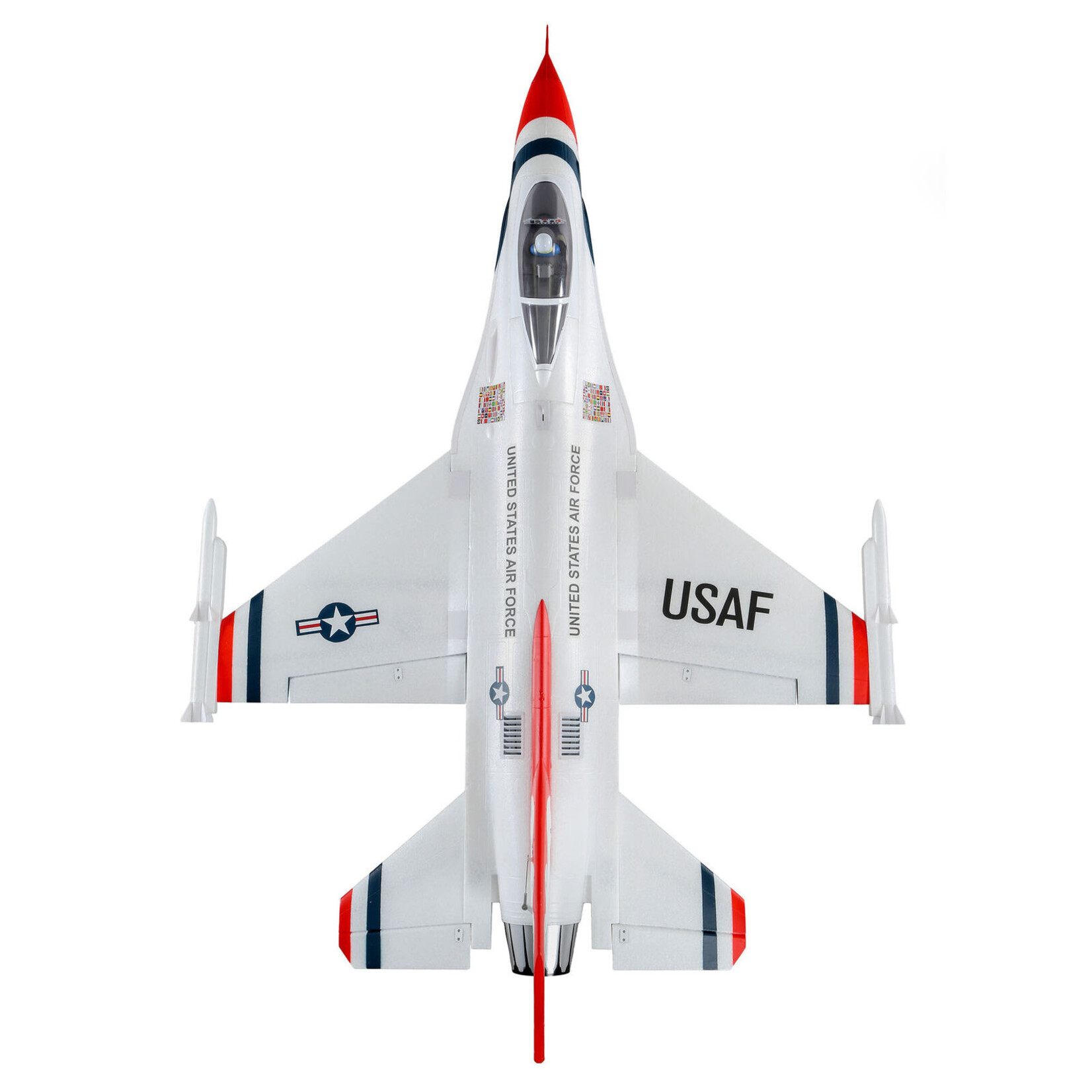 E-flite EFL178500 F-16 Thunderbirds 70mm EDF Jet BNF Basic with AS3X and SAFE Select